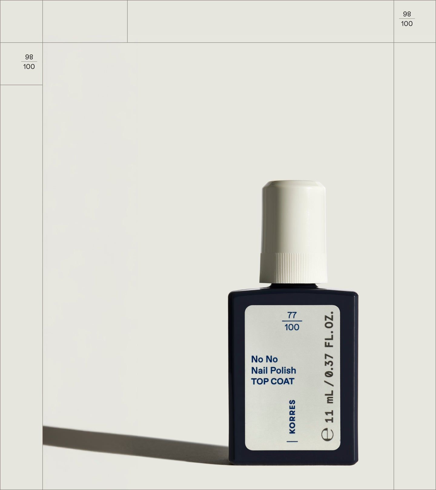 Korres No Nail Polish Top Coat 11 ml Flaschen