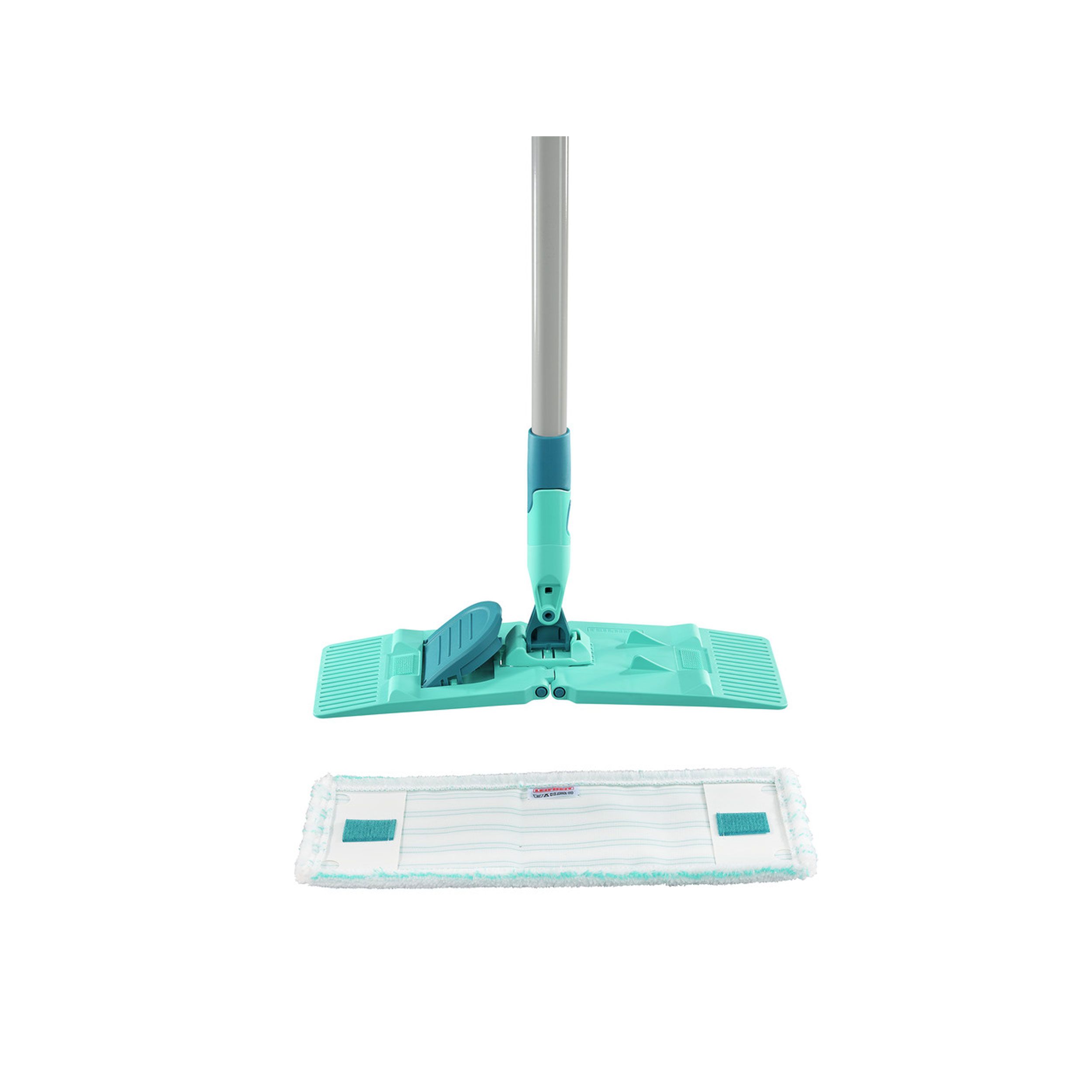 Leifheit Reinigungs-Set Power Clean, Wischer mit Bezug, Eimer mit Presse