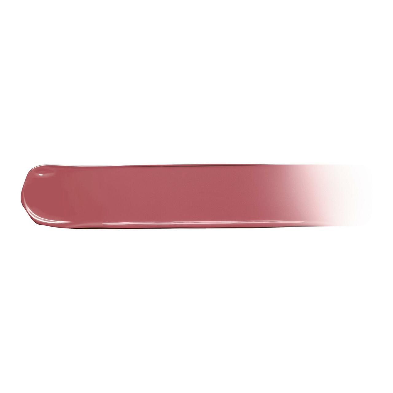 Farbprobe des Yves Saint Laurent Loveshine Candy Glaze Lippenstifts auf weißem Hintergrund.