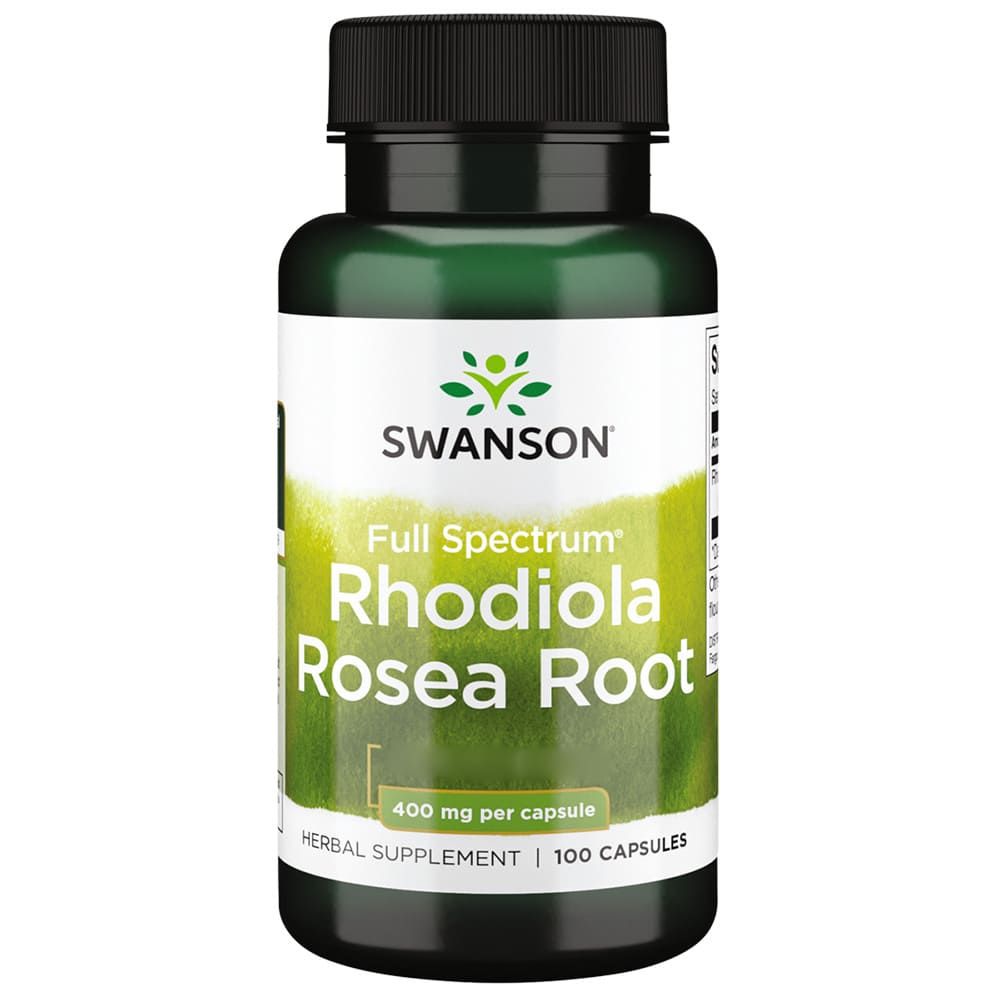 Swanson, Rhodiola Rosea Root (Rosenwurz-Extrakt), Kapseln