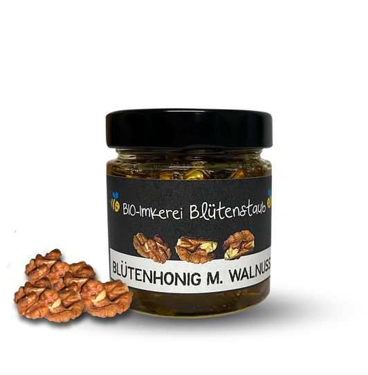 Bio Honig trifft Walnuss von Bio-Imkerei Blütenstaub 220 g - Shop Apotheke