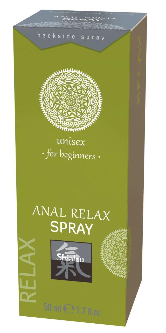Verpackung für Anal Relax Spray, 50 ml, unisex, für Anfänger.