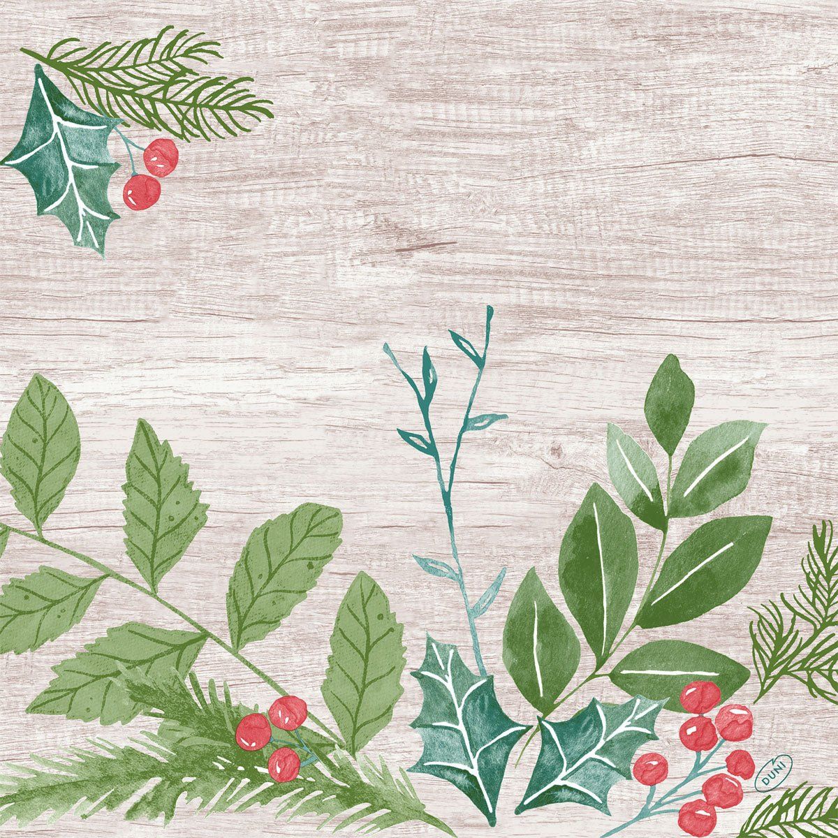 Servietten 40x40 4-lagig Klassik Winter Greenery 1800 St Tücher