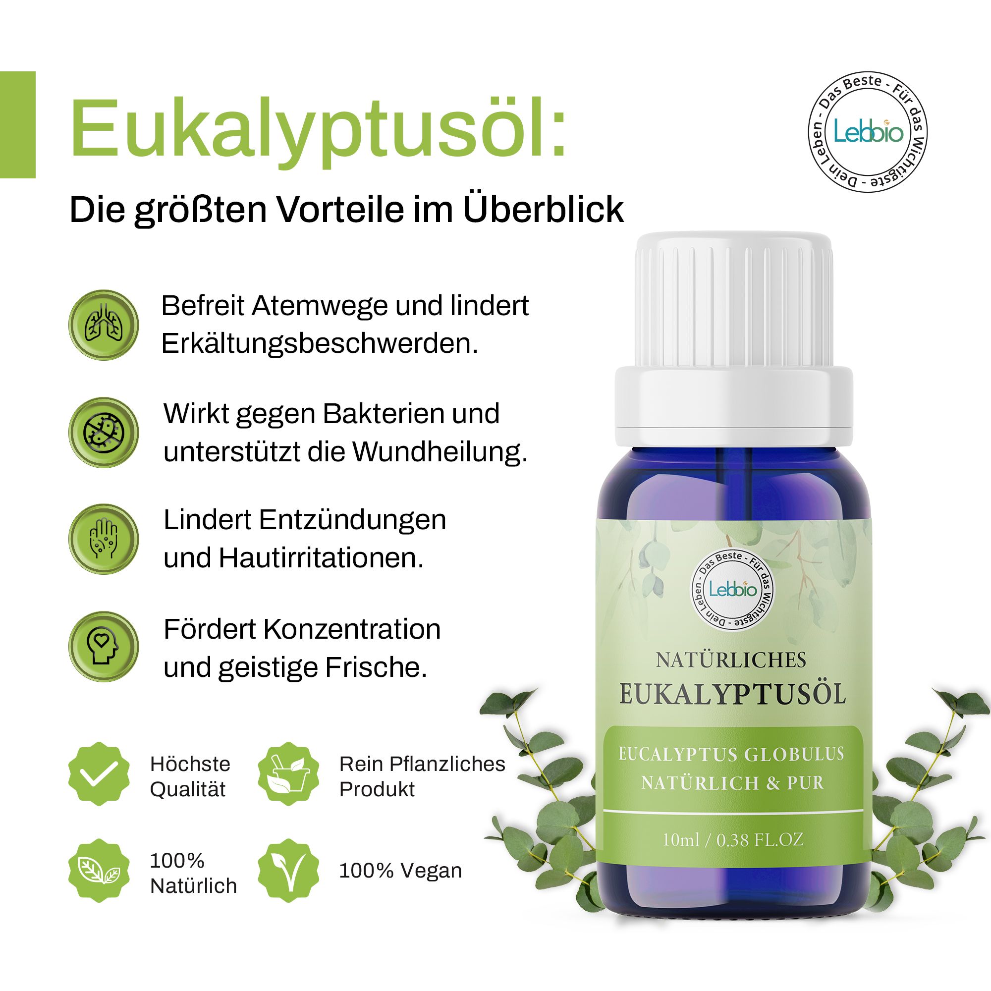 Lebbio Eukalyptusöl 10ml