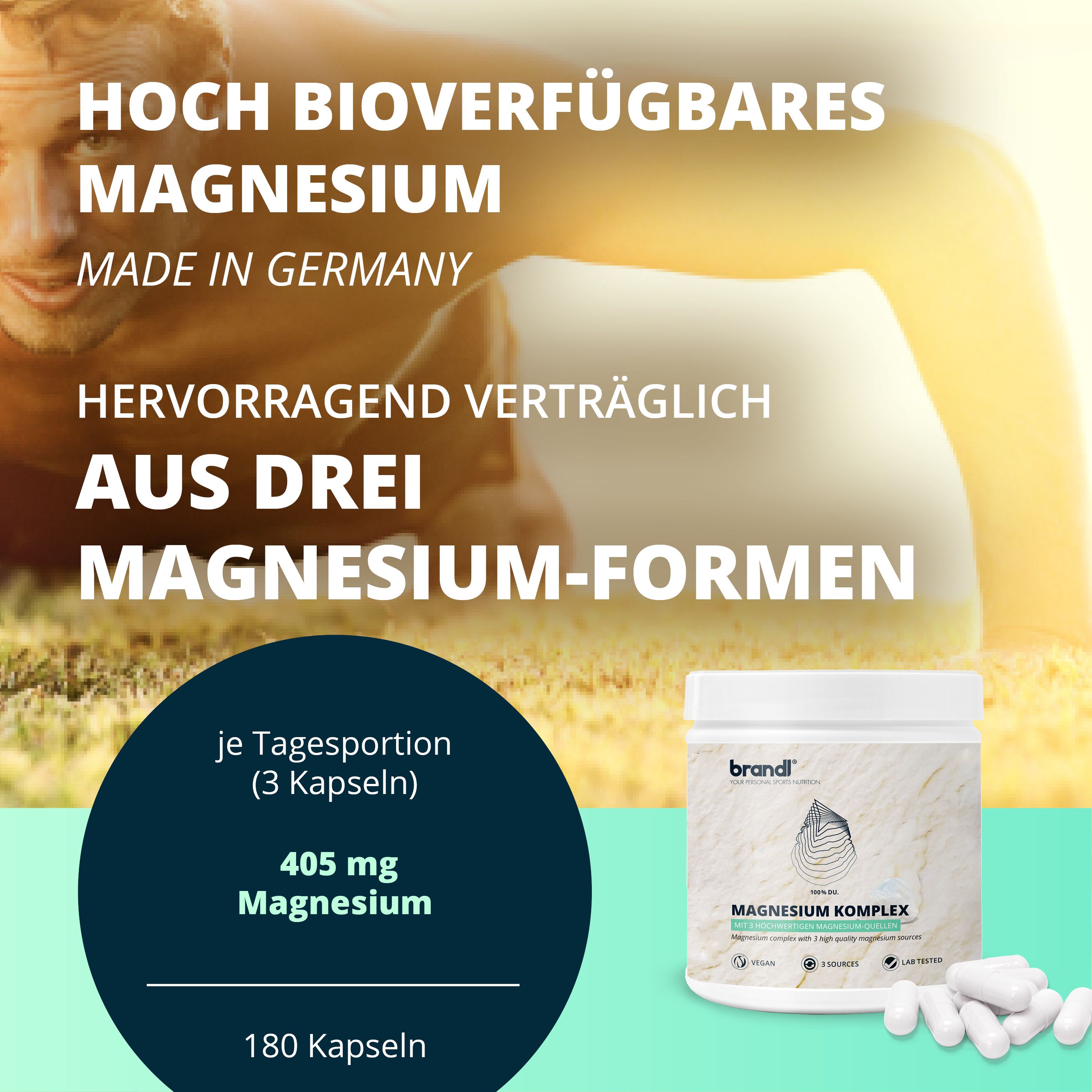 brandl® Magnesium Komplex aus 3 Magnesium-Formen