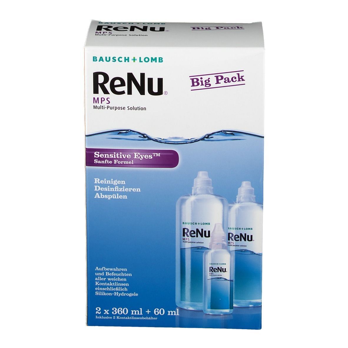ReNu® MPS™ Big Box 2 x 360 ml + 1 x 60 ml