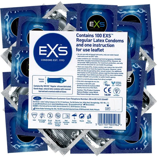 EXS Vorratsbeutel *Regular* Kondome mit 65mm-Kopfteil