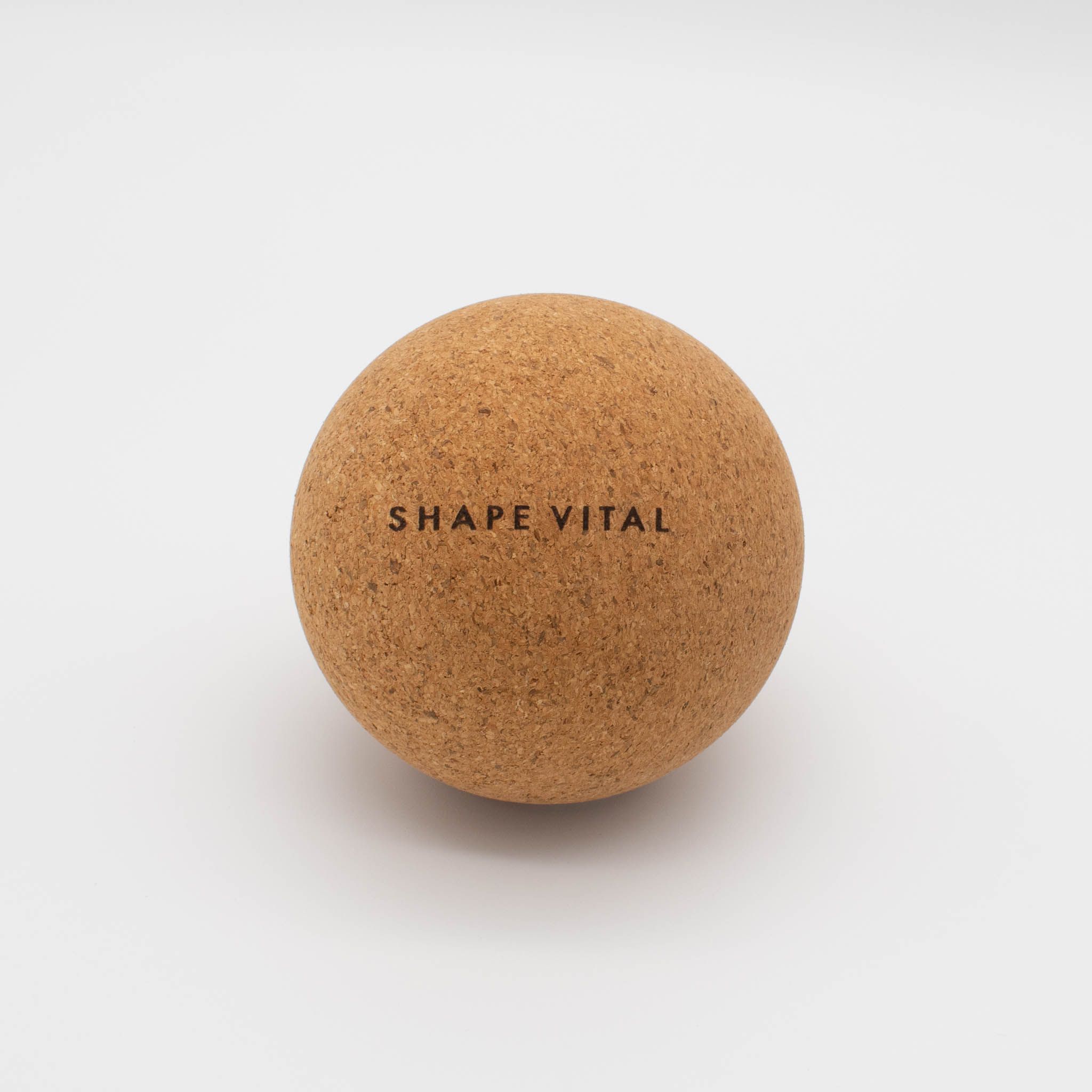 SHAPEVITAL Natürliches Kork Faszienball und Massageset | inkl. Jute Beutel