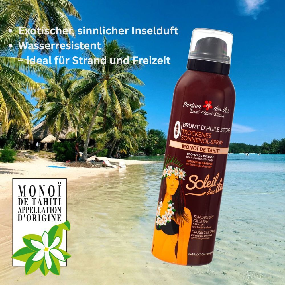Soleil des îles Premium Bräunungsspray - intensives Bräunungsöl  SPF0