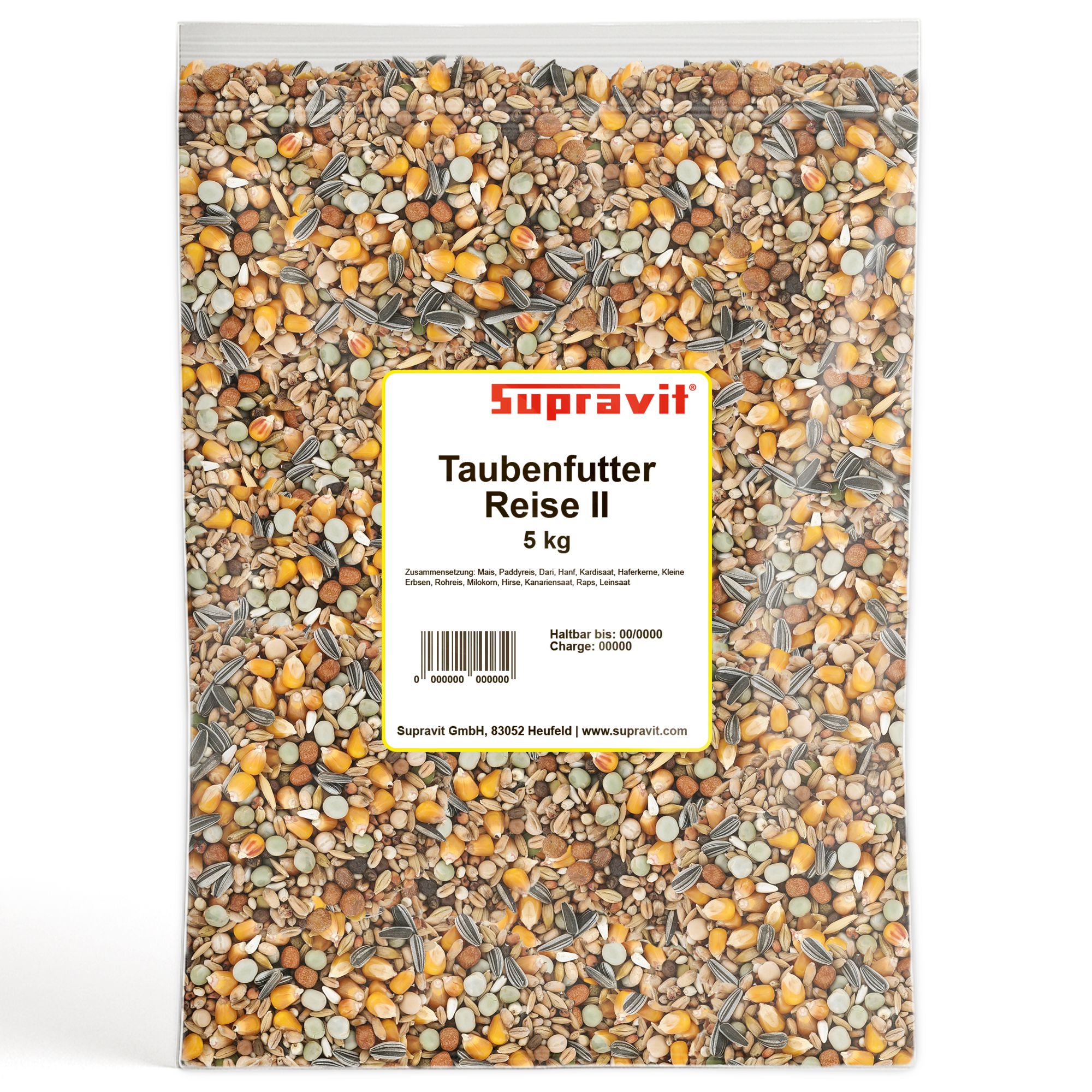 Supravit Reise Taubenfutter ohne Weizen 5 kg