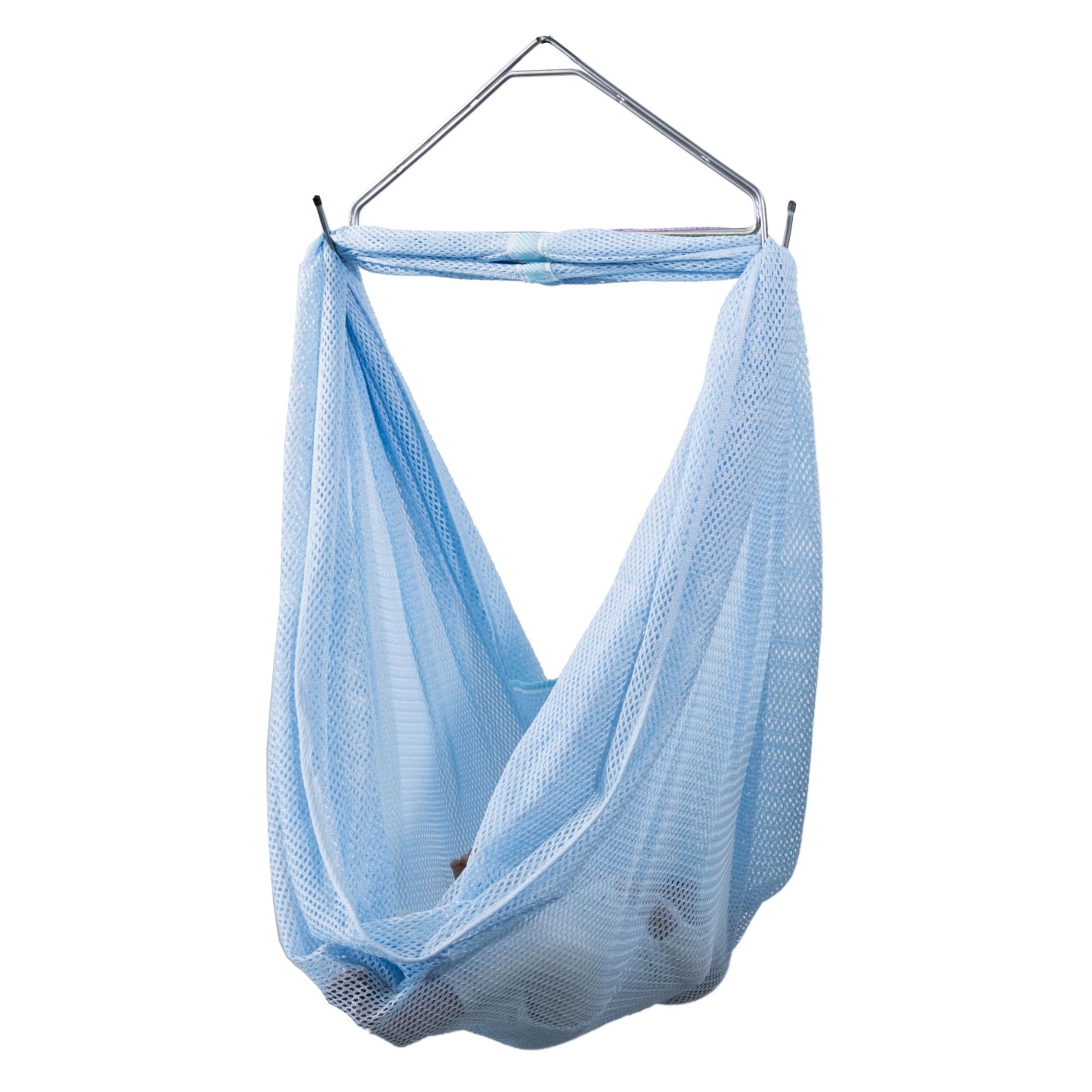 swing2sleep - heia Set mit praktische Netzhängematte - hellbau/blau