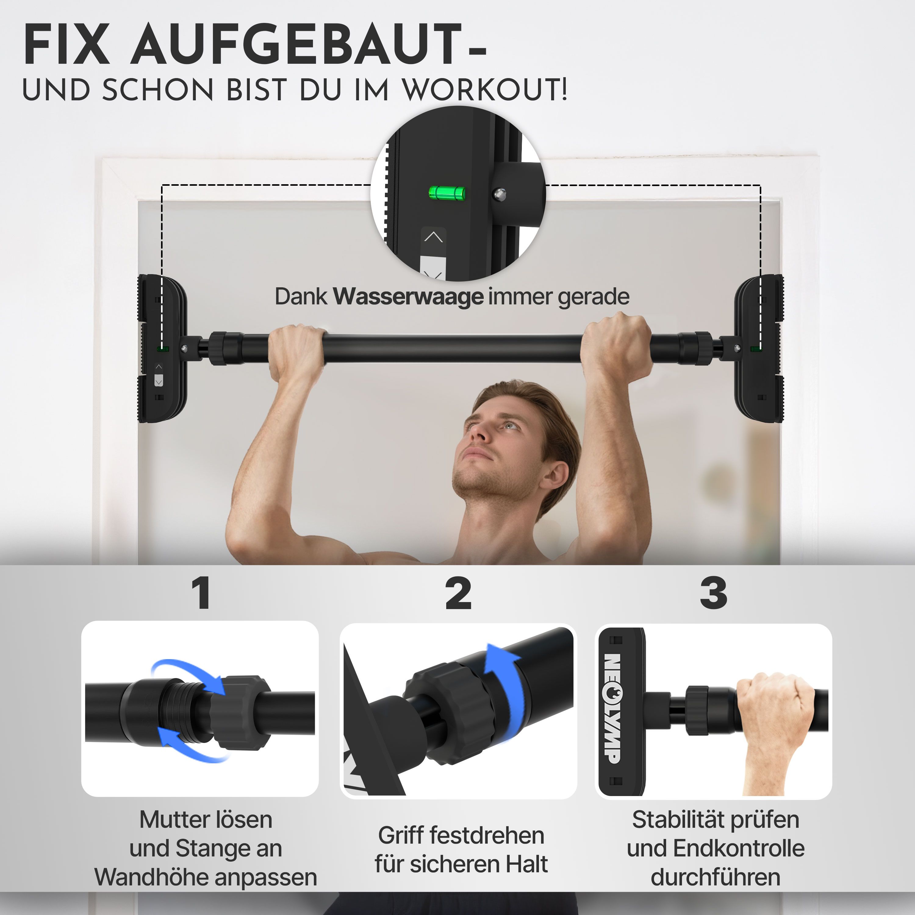 NEOLYMP Klimmzugstange Türrahmen