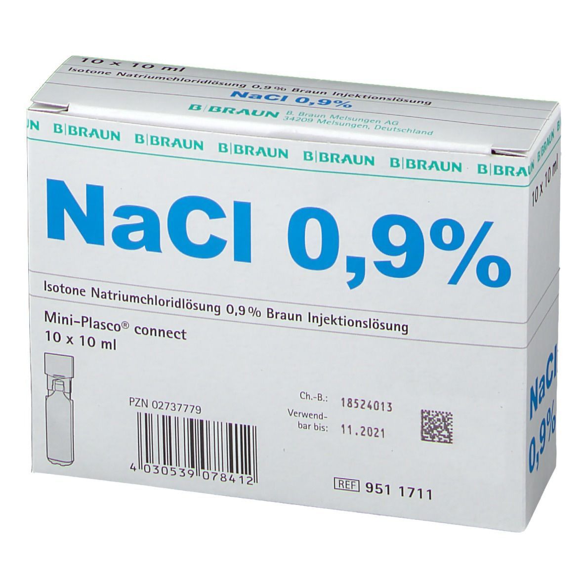 Isotone Kochsalz-Lösung 0,9% Braun Miniplasco connect