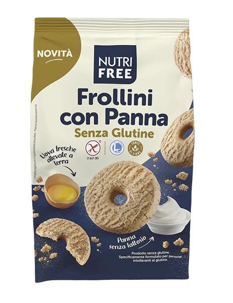 Biscotti Senza Glutine Frollini con Panna - Nutrifree