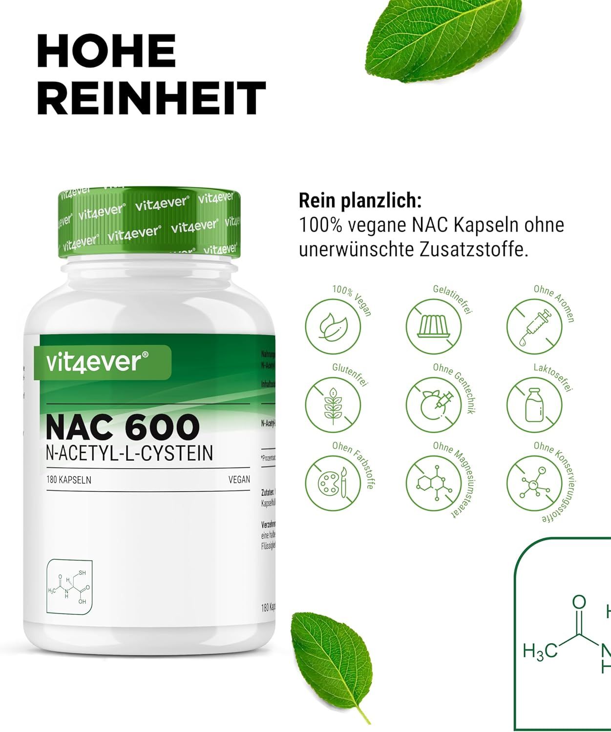 vit4ever NAC - N-Acetyl L-Cystein