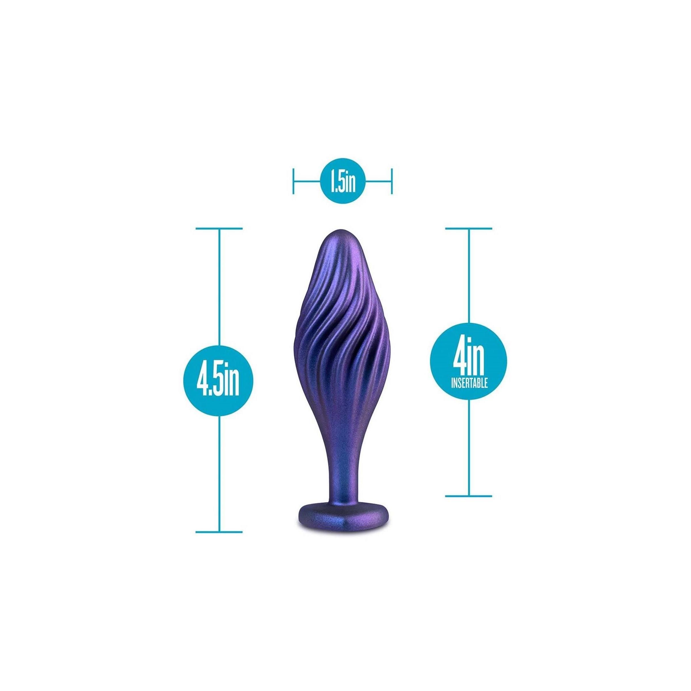 Blush - ANAL ADVENTURES MATRIX SWIRLING BLING Plug SAPPHIRE