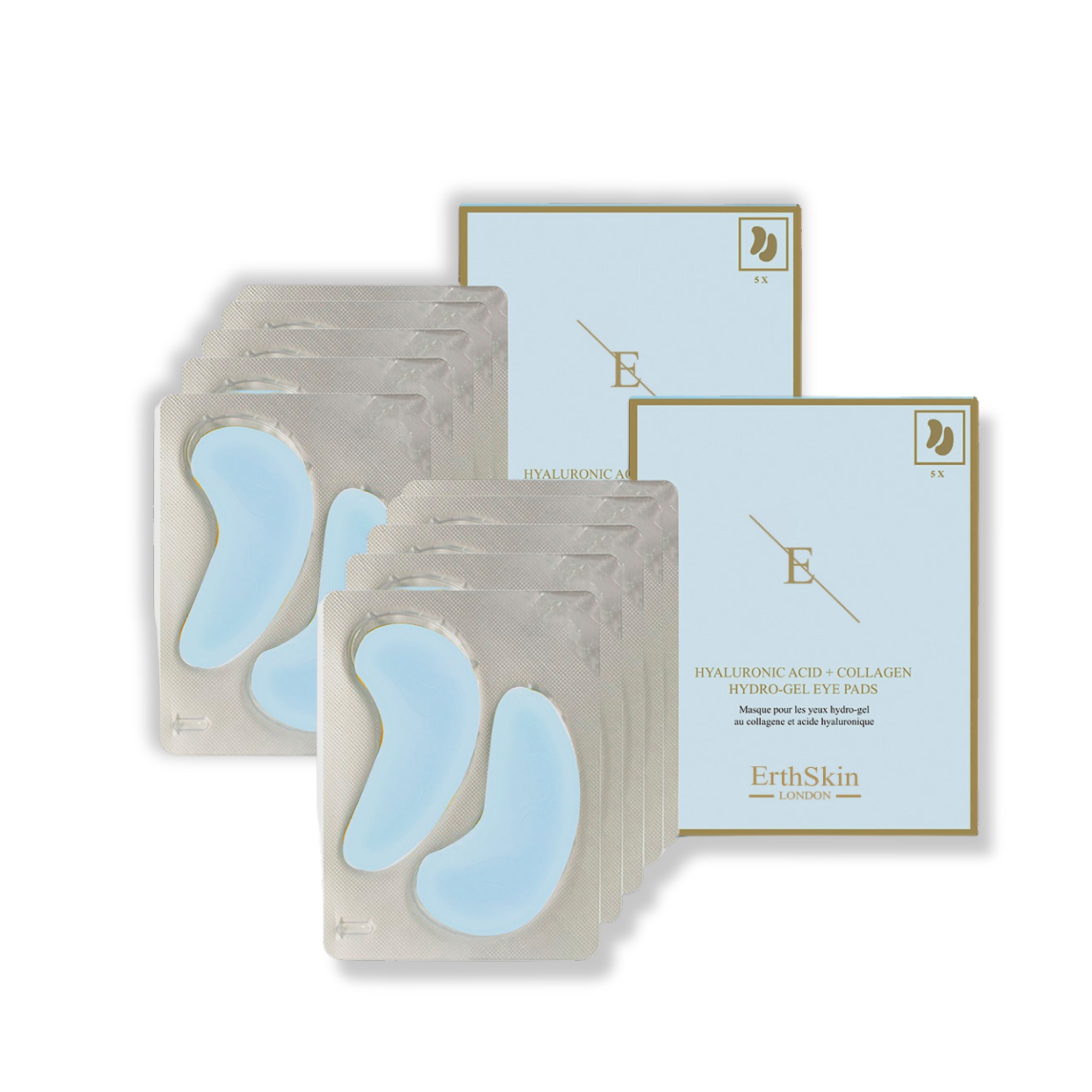 ErthSkin London  Hyaluronsäure + Kollagen Hydrogel Augenpads set