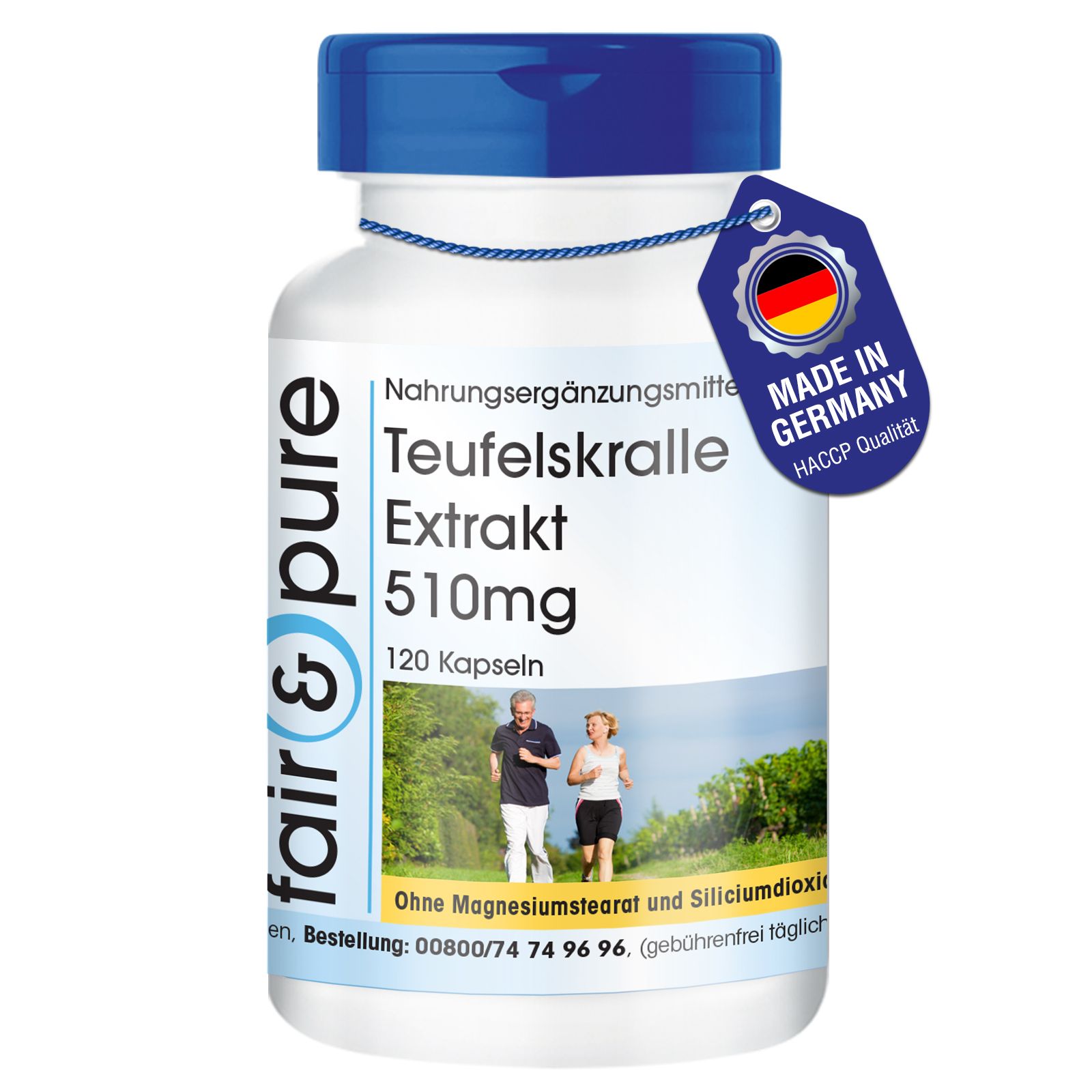fair - pure | Teufelskralle Extrakt 510mg schluckfreundlich 120 St