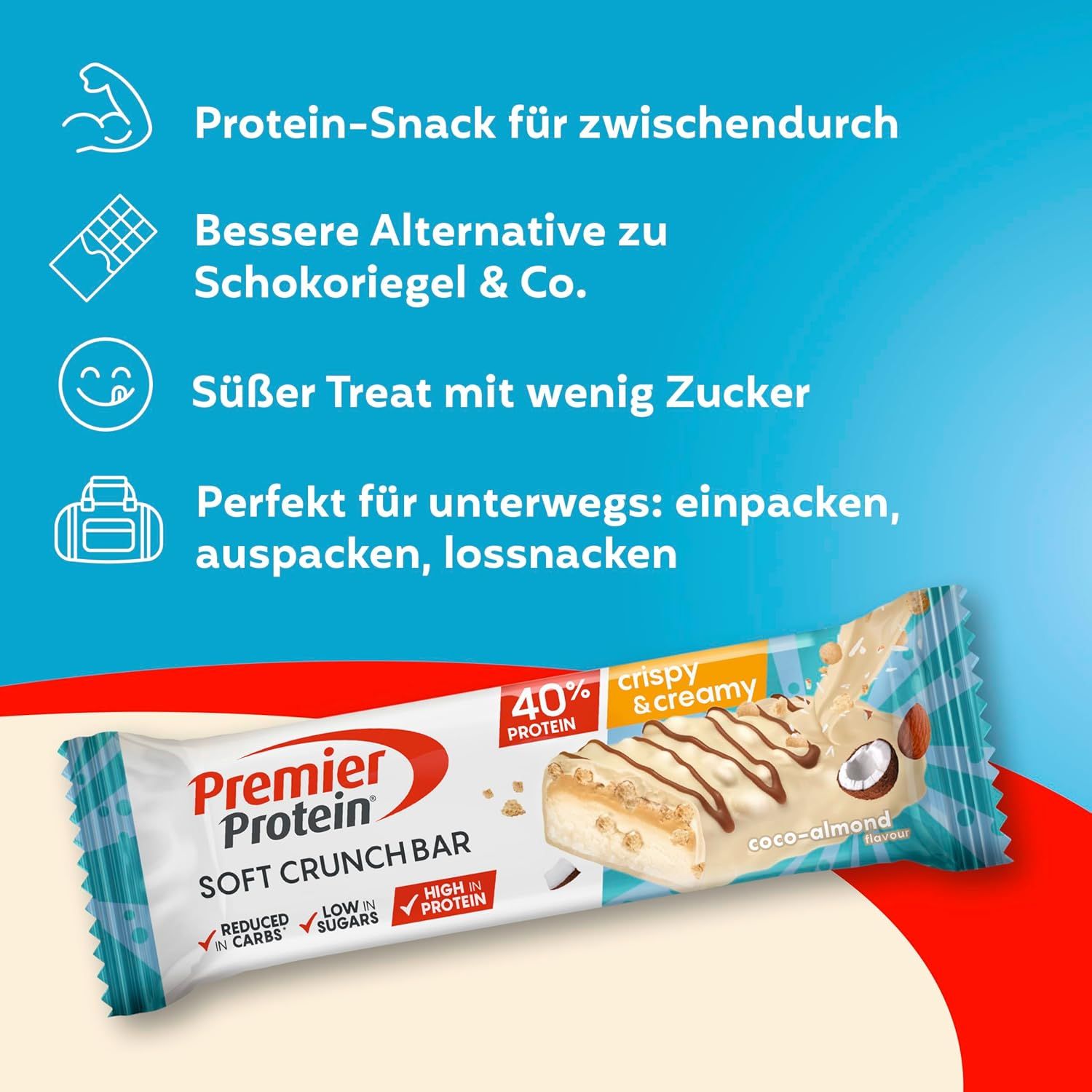 PREMIER PROTEIN Soft Crunch Bar 40%