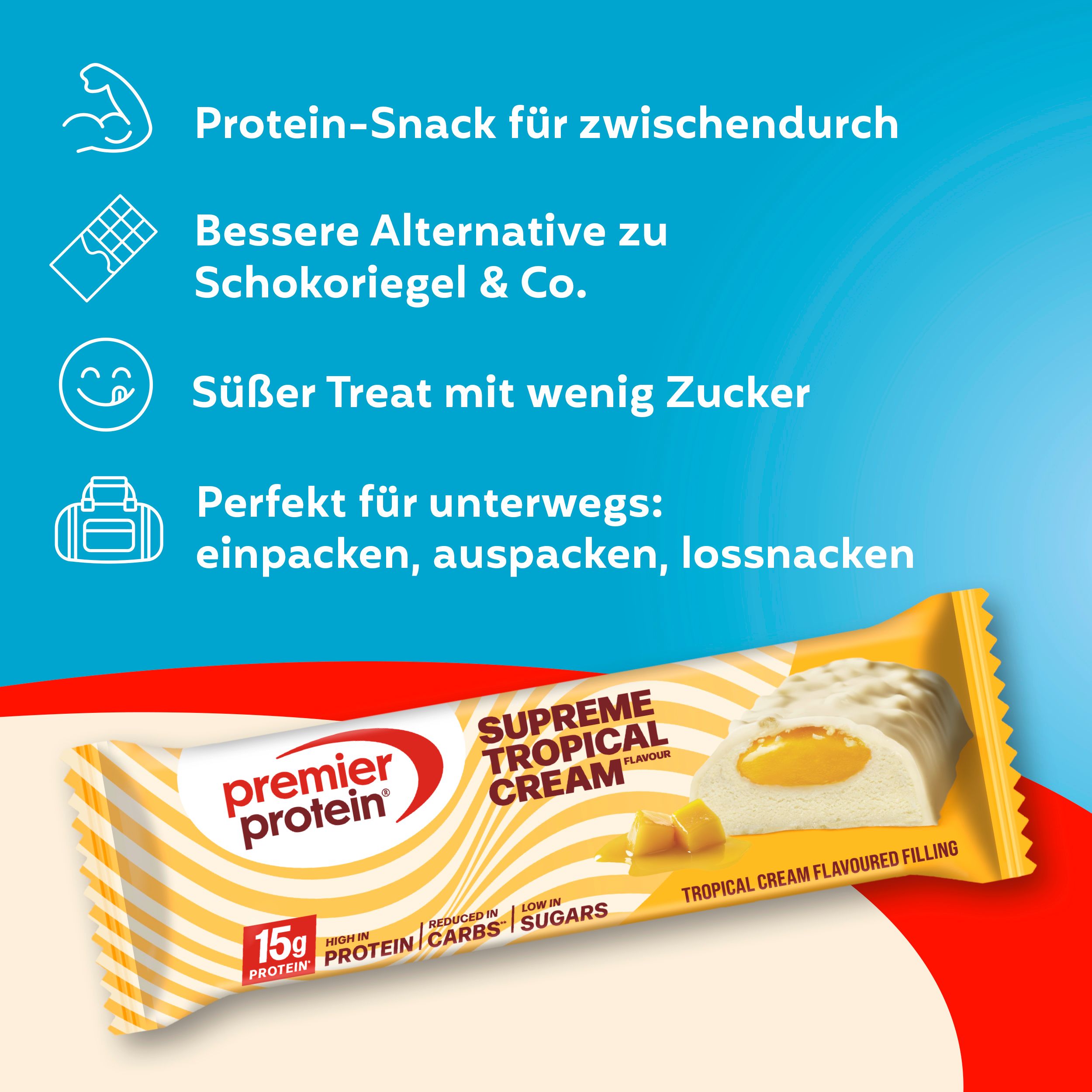 Premier Protein Supreme Bar Tropical Cream