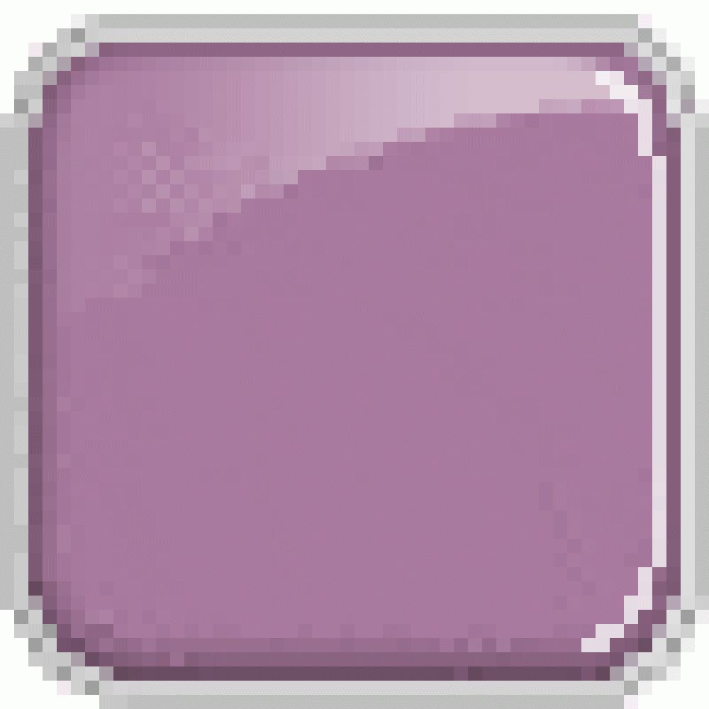 Quadratische, lilafarbene Fläche mit abgerundeten Ecken, umgeben von einem grauen Rahmen.