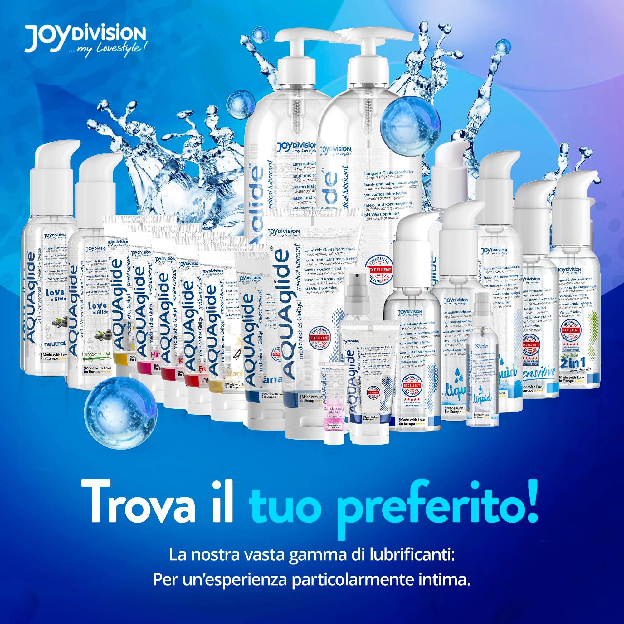 Joydivision AQUAGLIDE Gleitgel mit Aloe Vera, 125ml Pumpflakon.