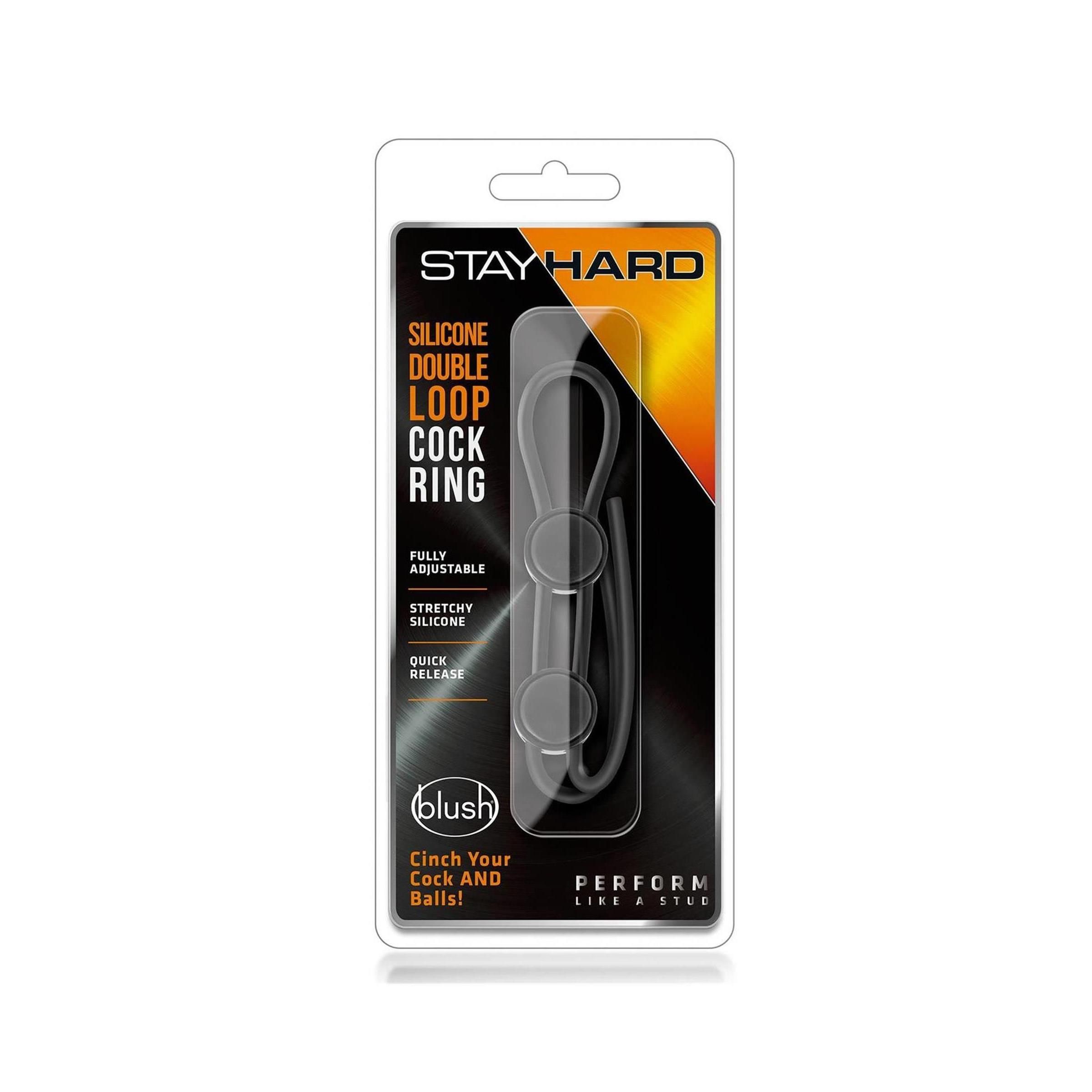 Blush - STAY HARD DOUBLE LOOP COCK RING