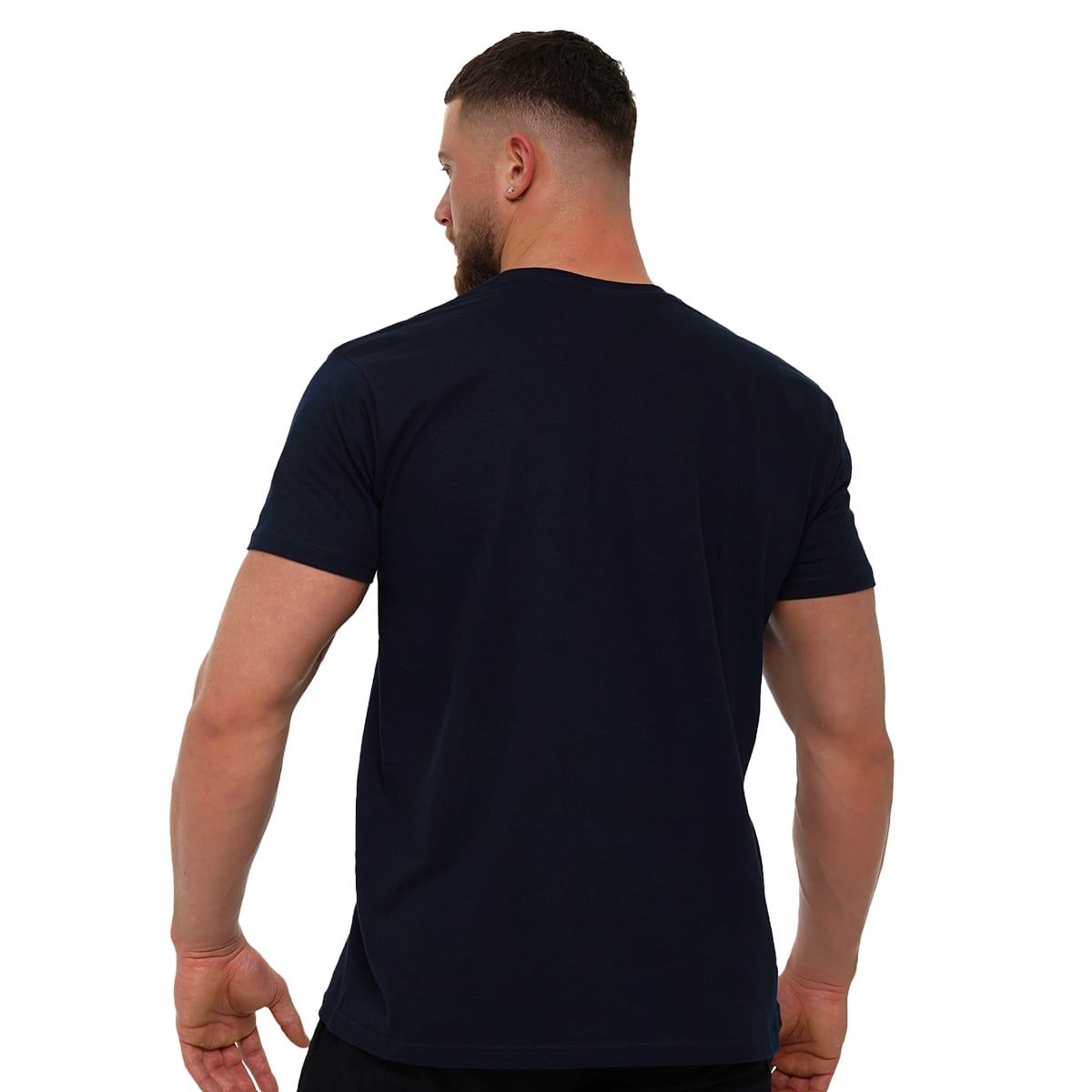 GymBeam T-Shirt Herren Regular Kurzarm One Team Navy