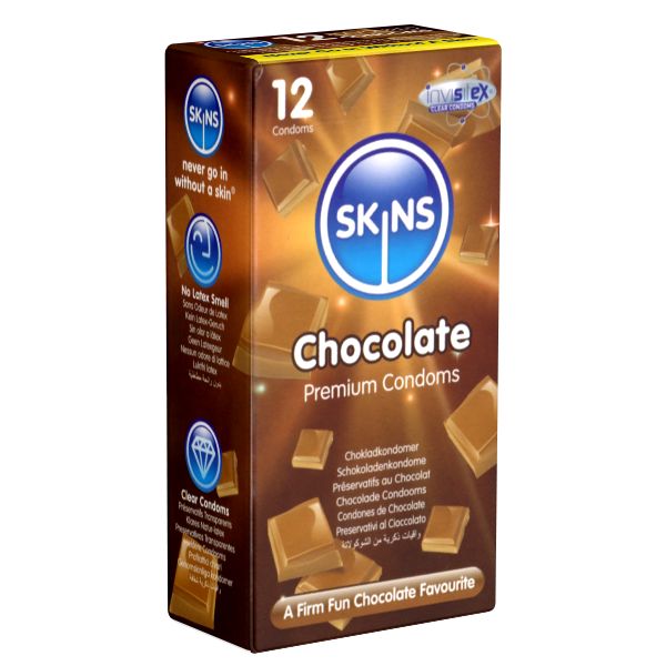Skins *Chocolate* Kondome mit süßem Schokoladen-Aroma