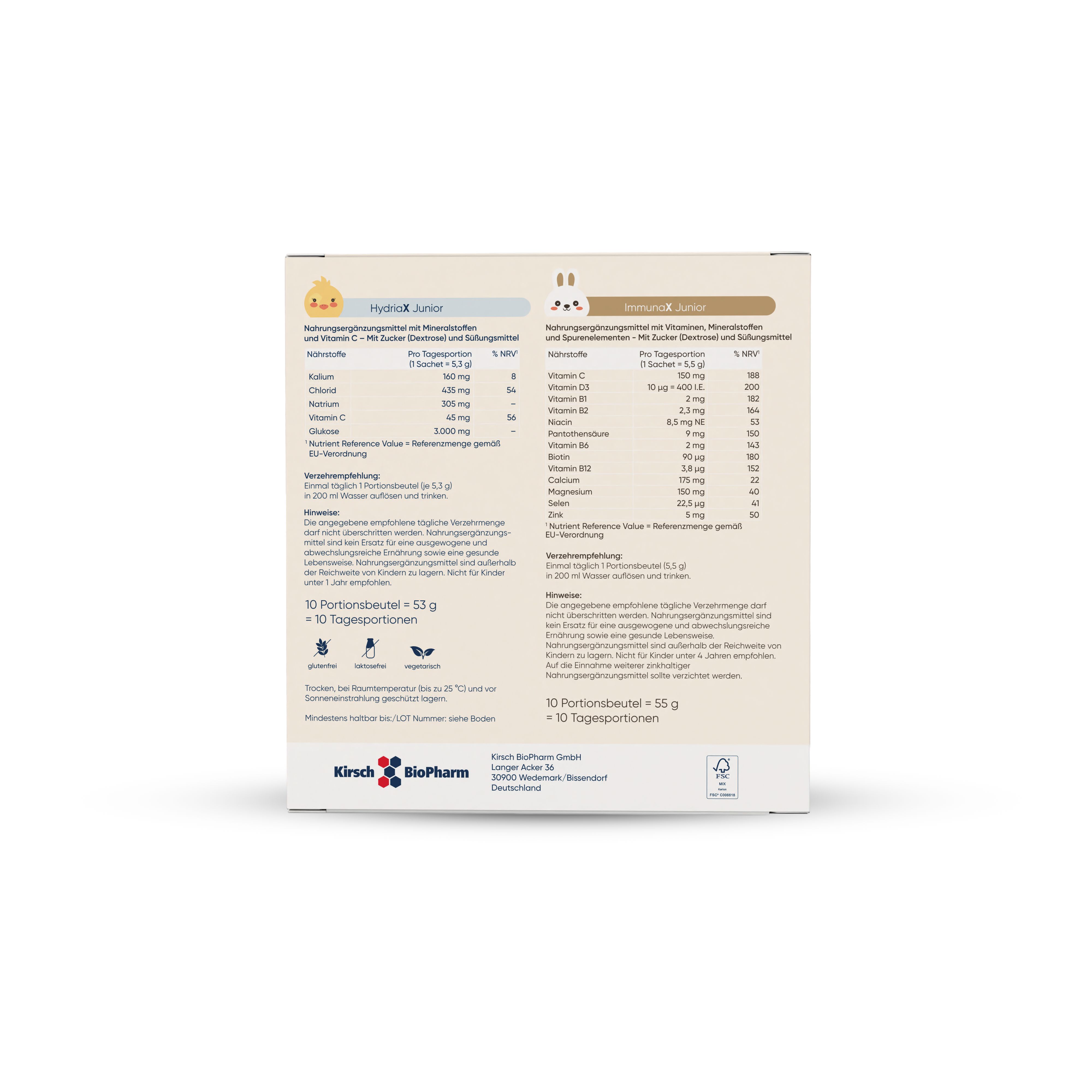 Savixor Junior Set, HydriaX Junior & ImmunaX Junior