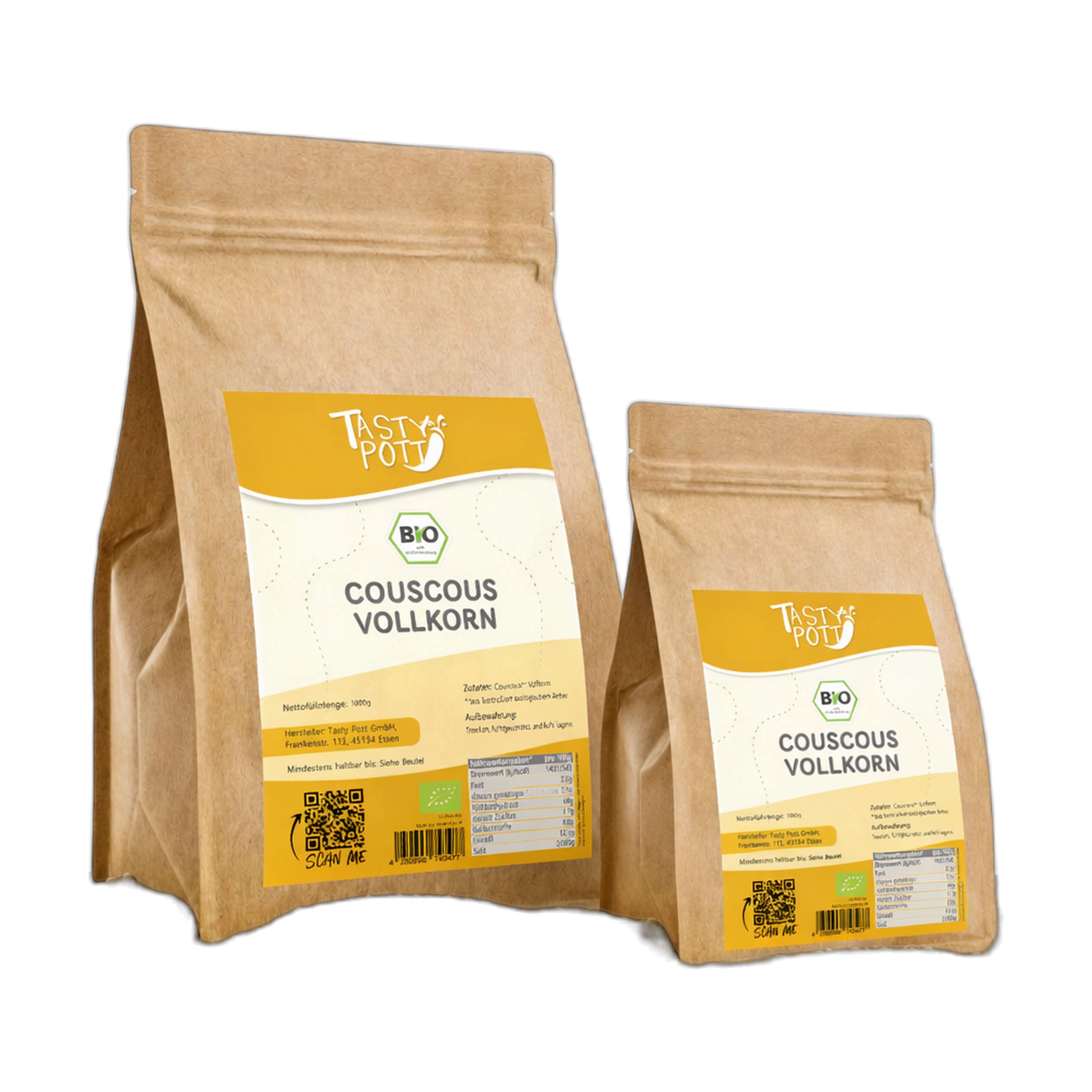 Tasty-Pott Tasty Pott Bio Vollkorn Couscous 2000 g