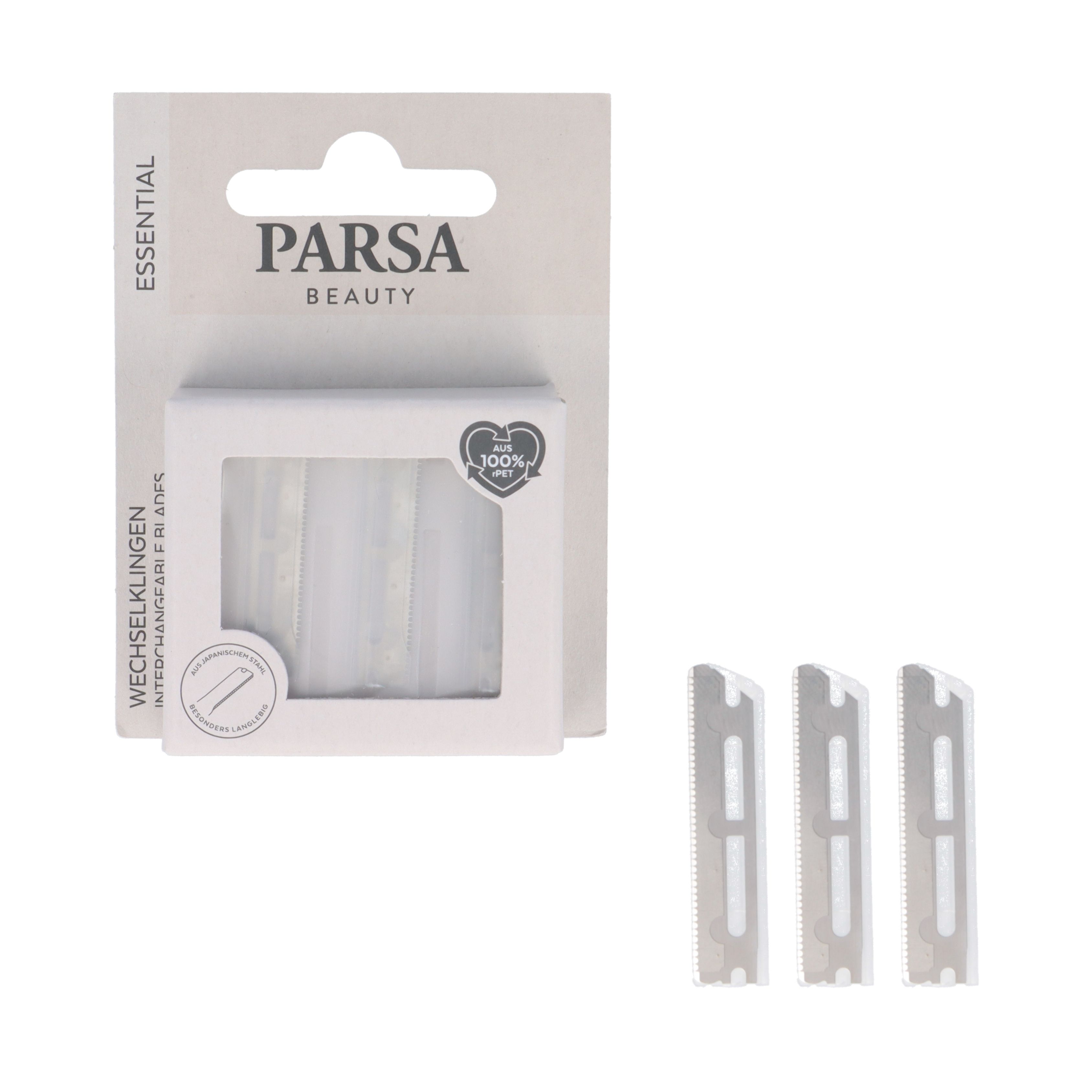 Parsa Beauty Essential Wechselklingen für Augenbrauentrimmer präzise 105 St