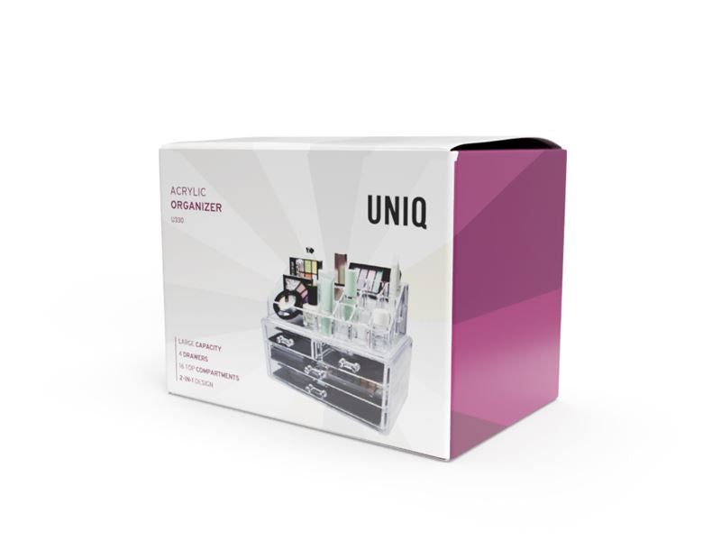 UNIQ Makeup-Organizer mit 4 Schublade und 13 Fächern