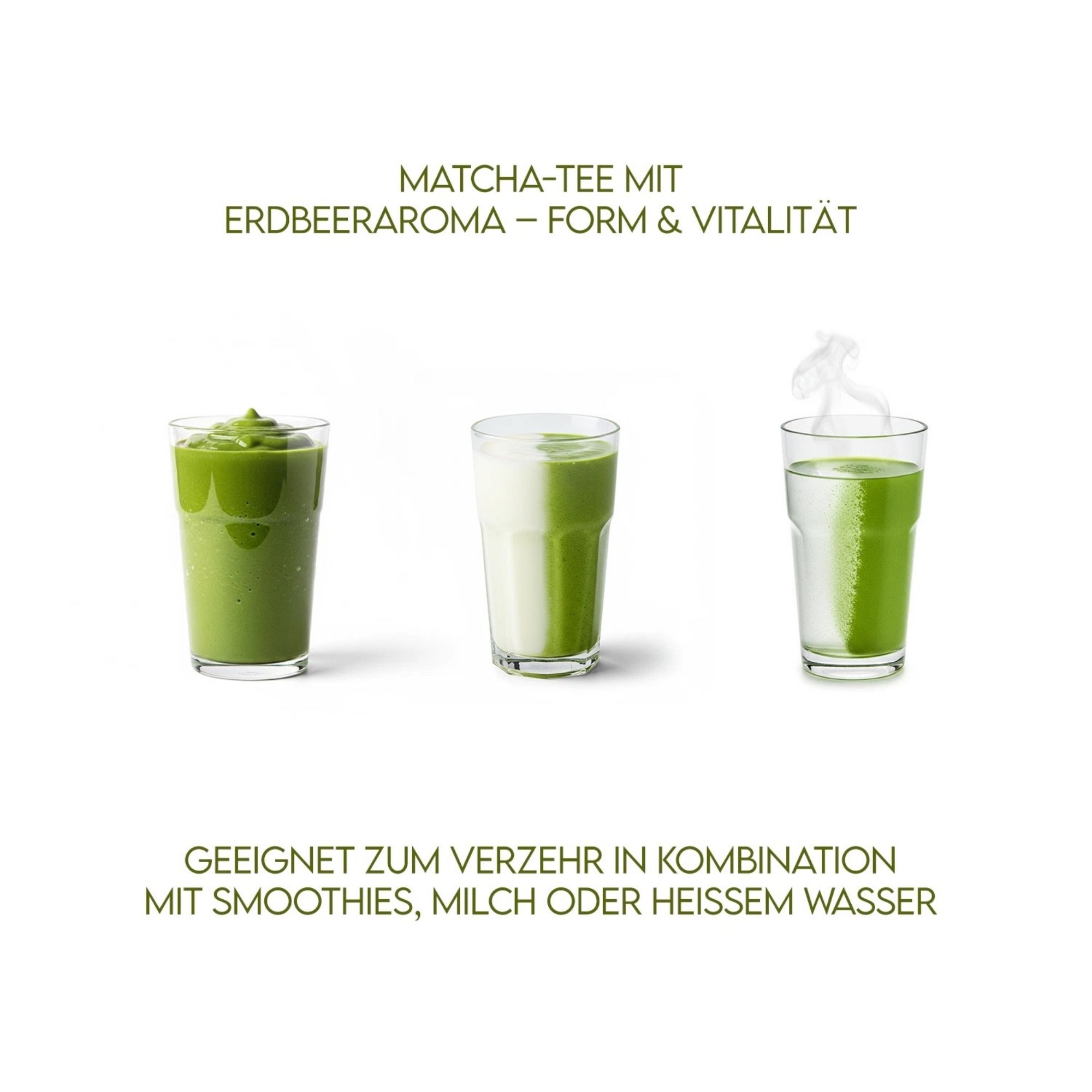 Premium Japanese Matcha Grüner Tee mit Erdbeeraroma