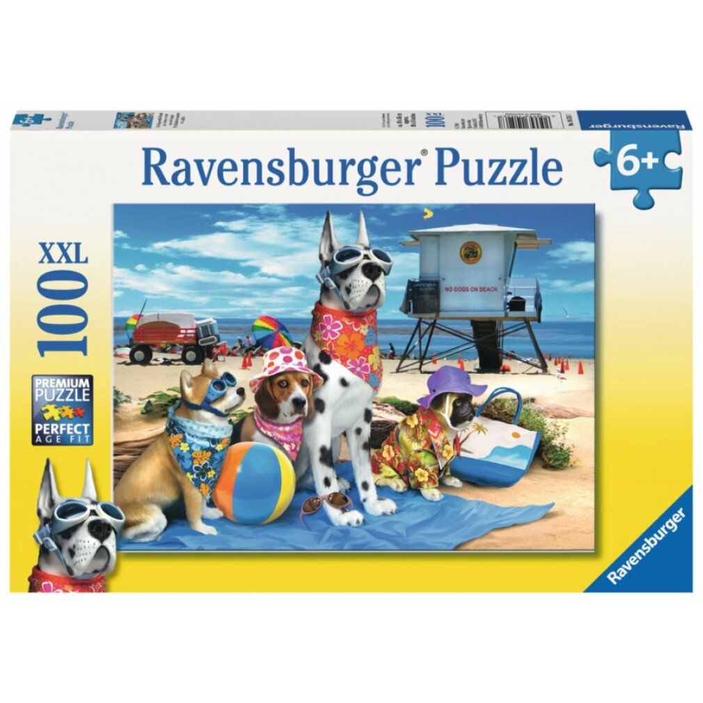 ravensburger Puzzle No dogs on the beach xxl 100 Teile