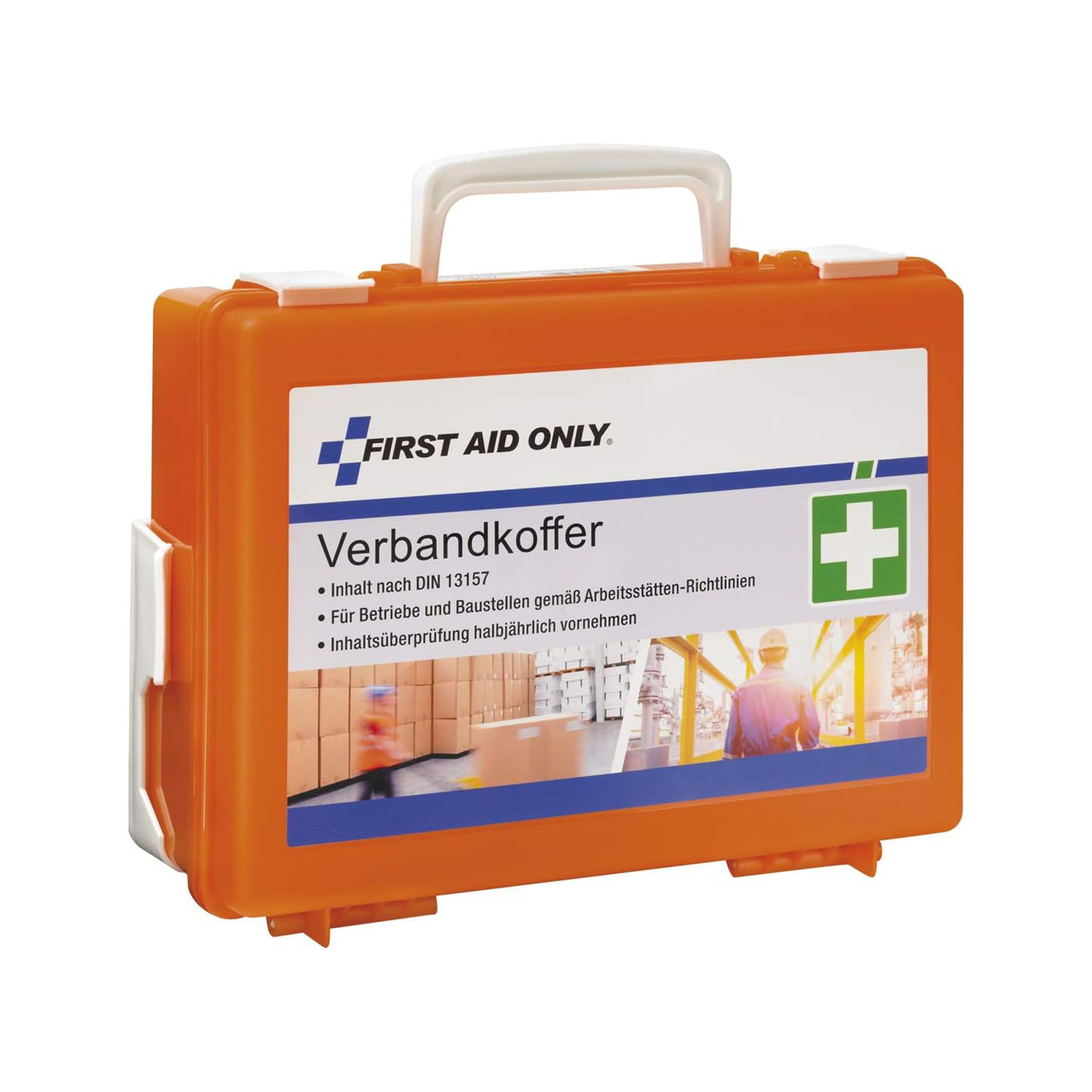 First Aid Only Verbandkoffer DIN 13157 kompakt mit Wandhalterung