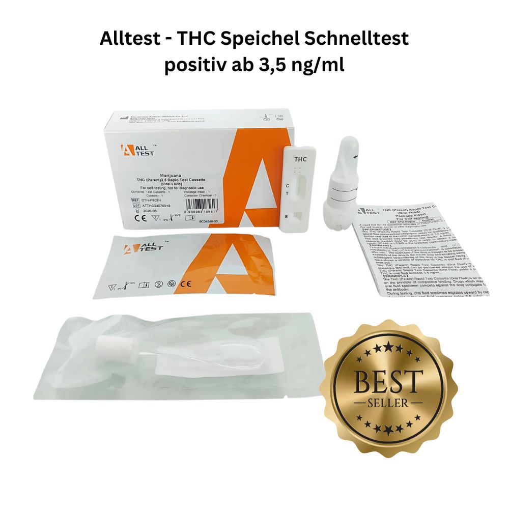 Alltest - THC Speichel Schnelltest positiv ab 3,5 ng/ml 5 St