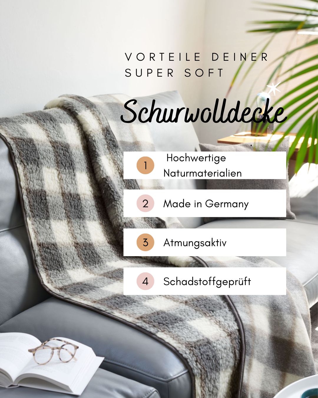 K. & N. Schurwolle Schurwolldecke „SuperSoft“