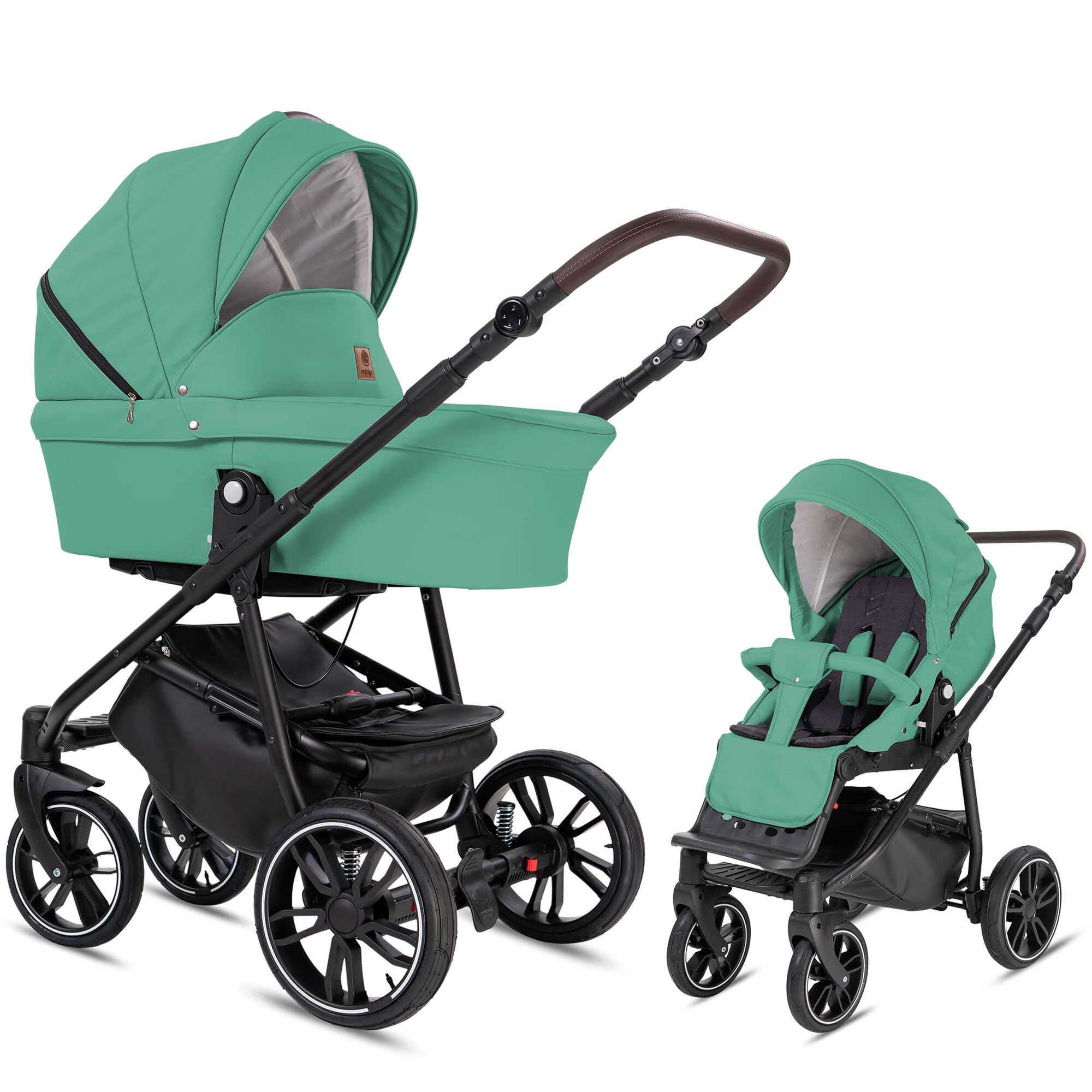 Friedrich Hugo Minigo Beat 2 in 1 Kinderwagen Luftreifen, Turquoise