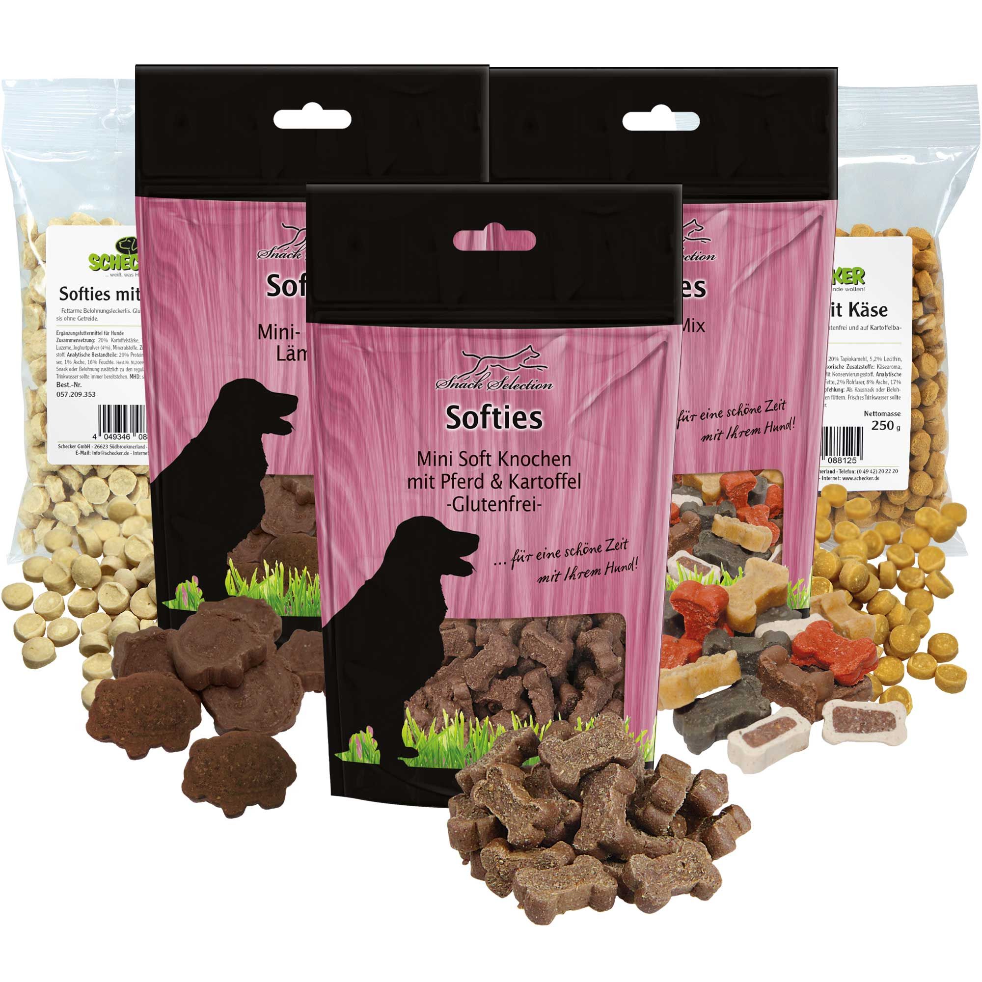 Greenhound Softies - Hundeleckerli - 5 Sorten