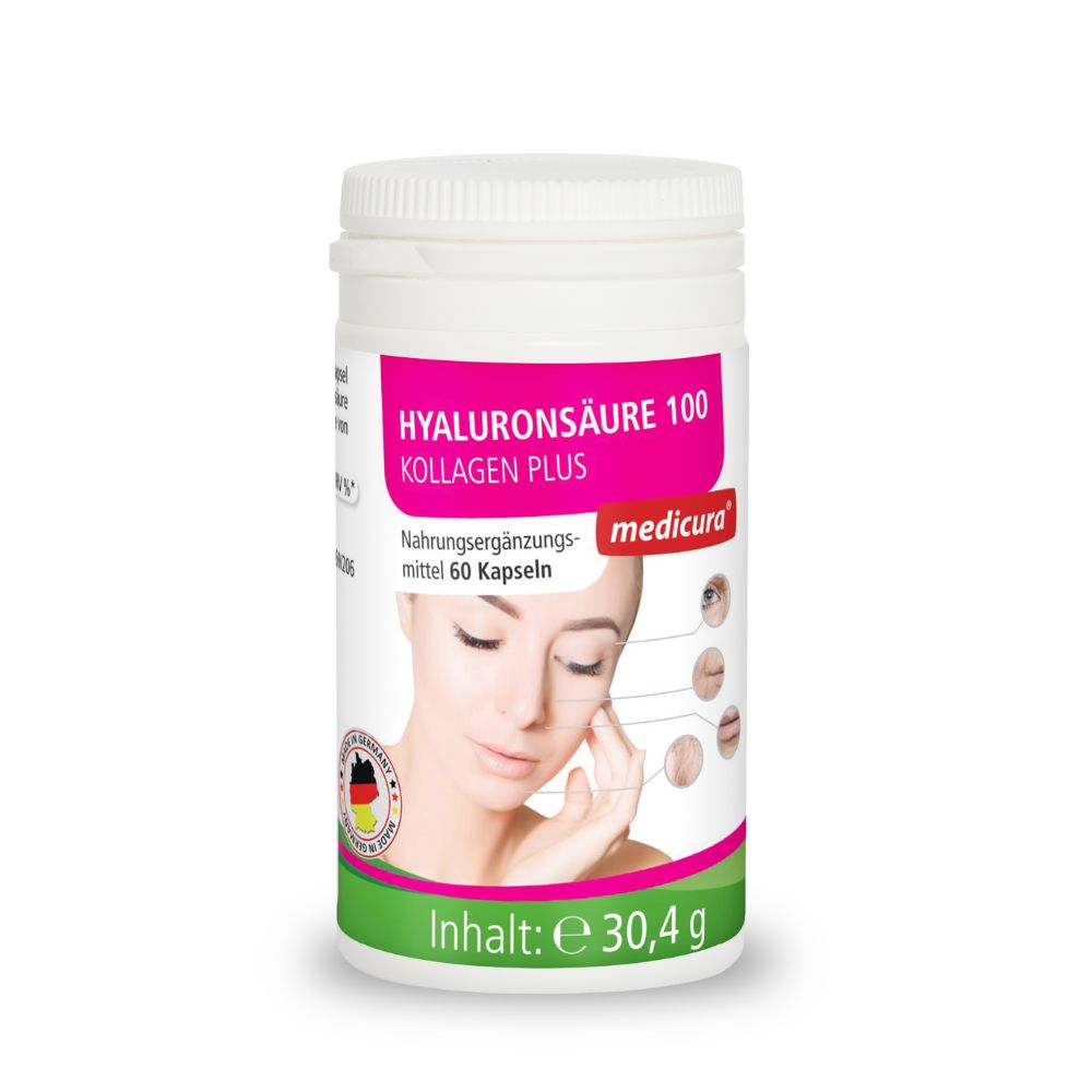 Hyaluronsäure 100 mg Kollagen Plus Kapseln 60 St