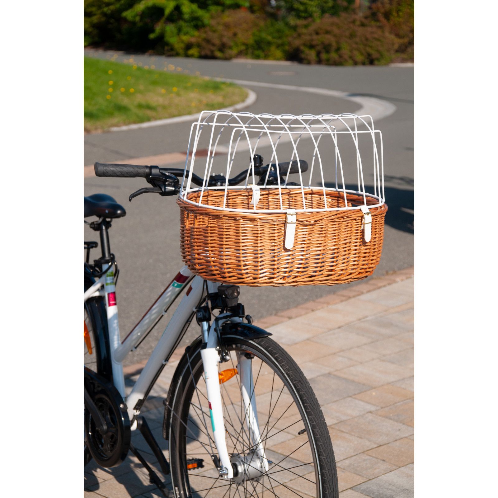 Aumüller Fahrrad-Tierkorb mit Halter, Steuerkopfmontage vorne