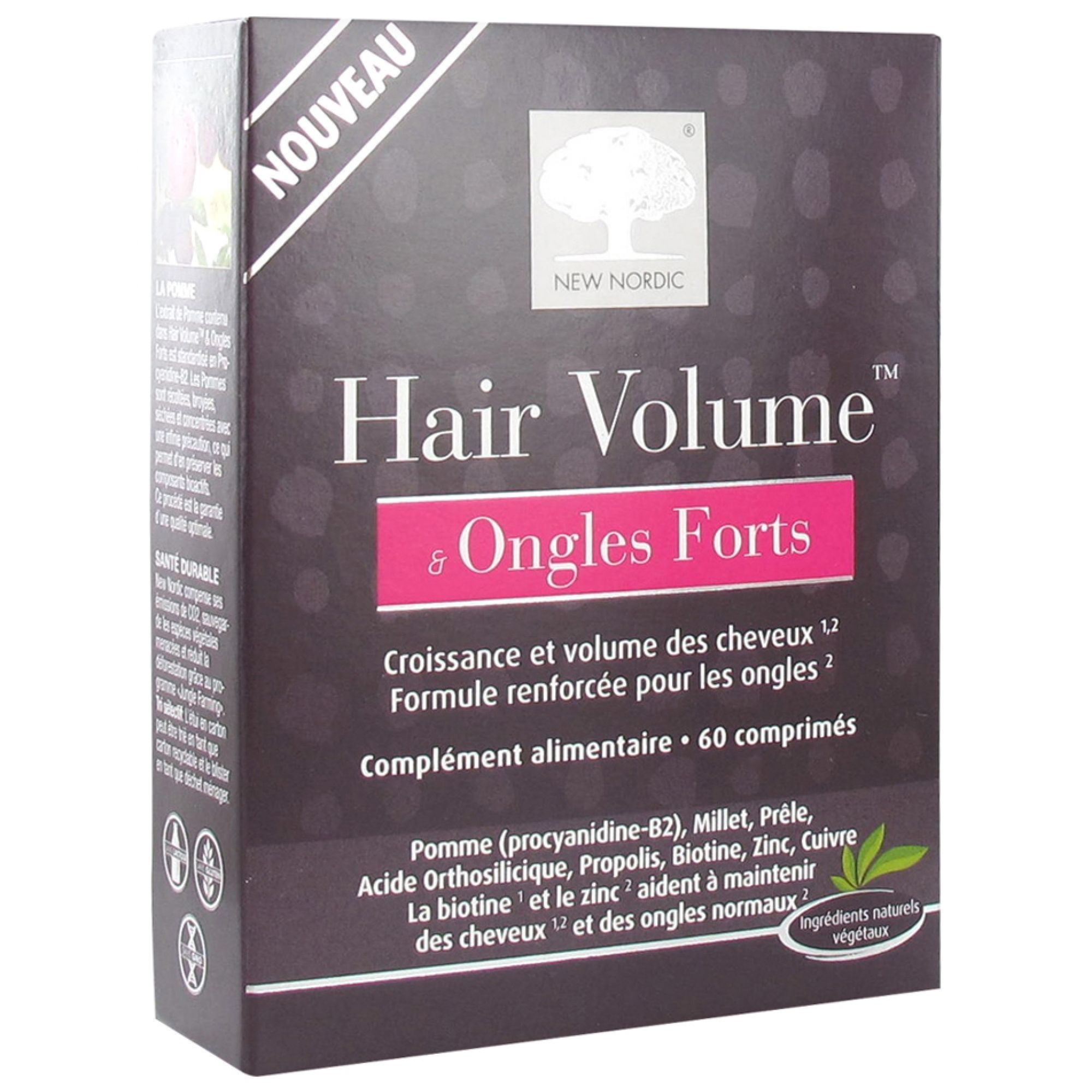New Nordic Haarvolumen und Starke Nägel 60 Tabletten 8,7x3x11,4 cm