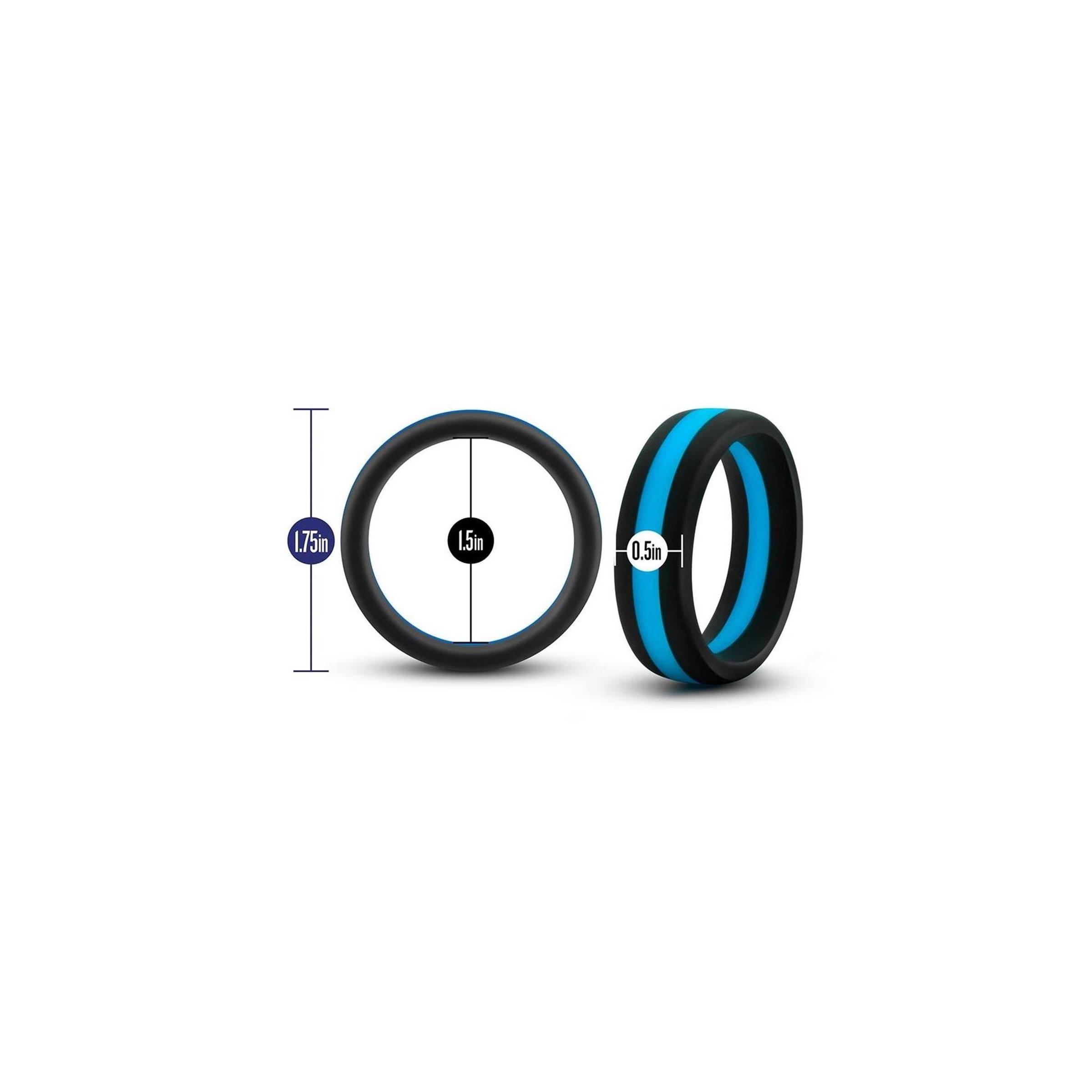 Blush - PERFORMANCE SILICONE GO PRO COCK RING BLUE