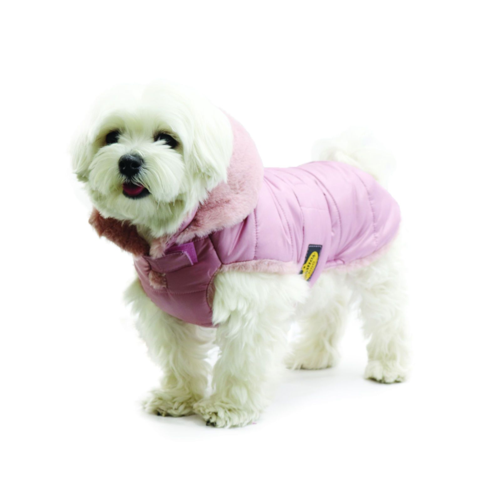 Fashion Dog Hunde-Steppmantel für Malteser - Rosa - 43 cm