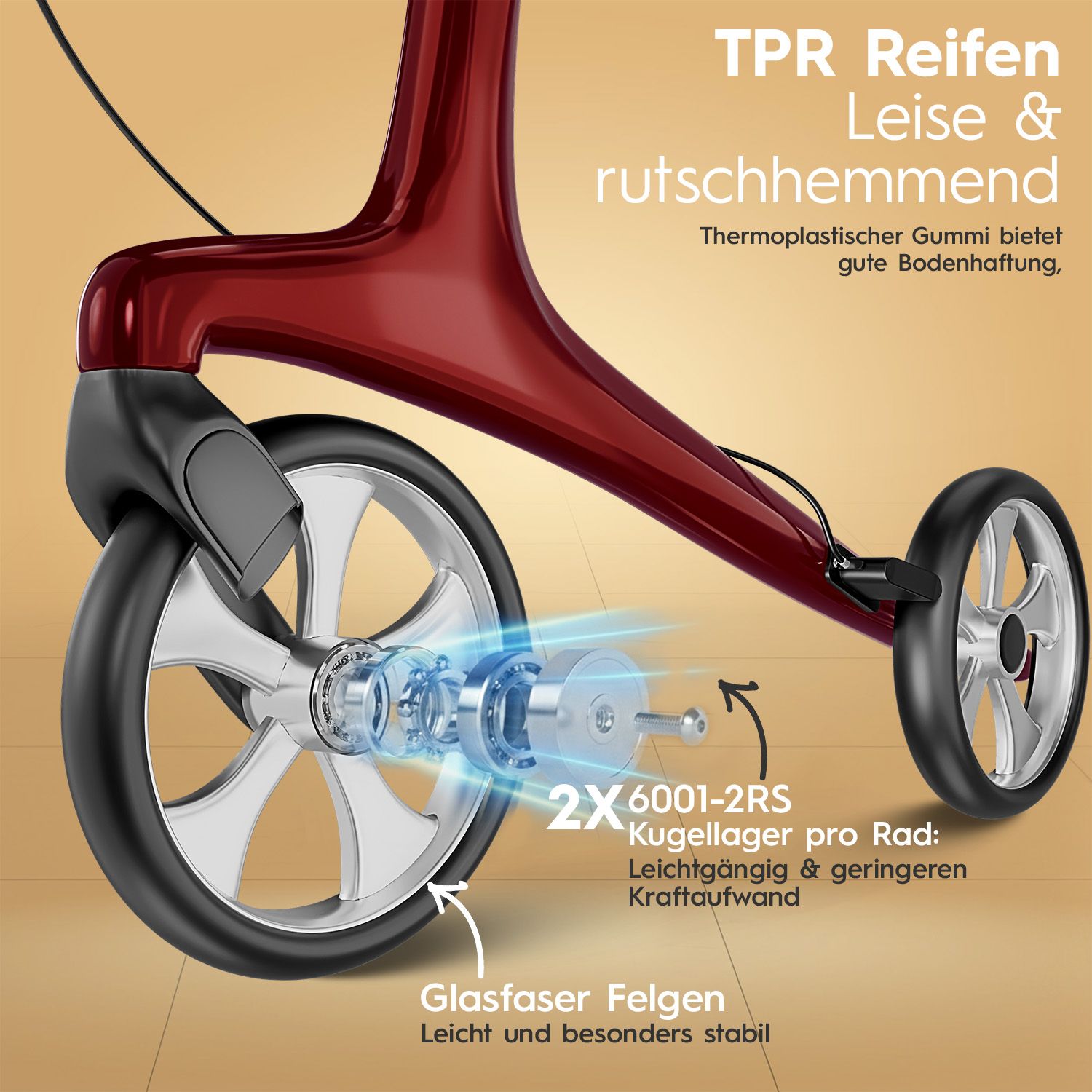 ELONEO Carbon Rollator - L
