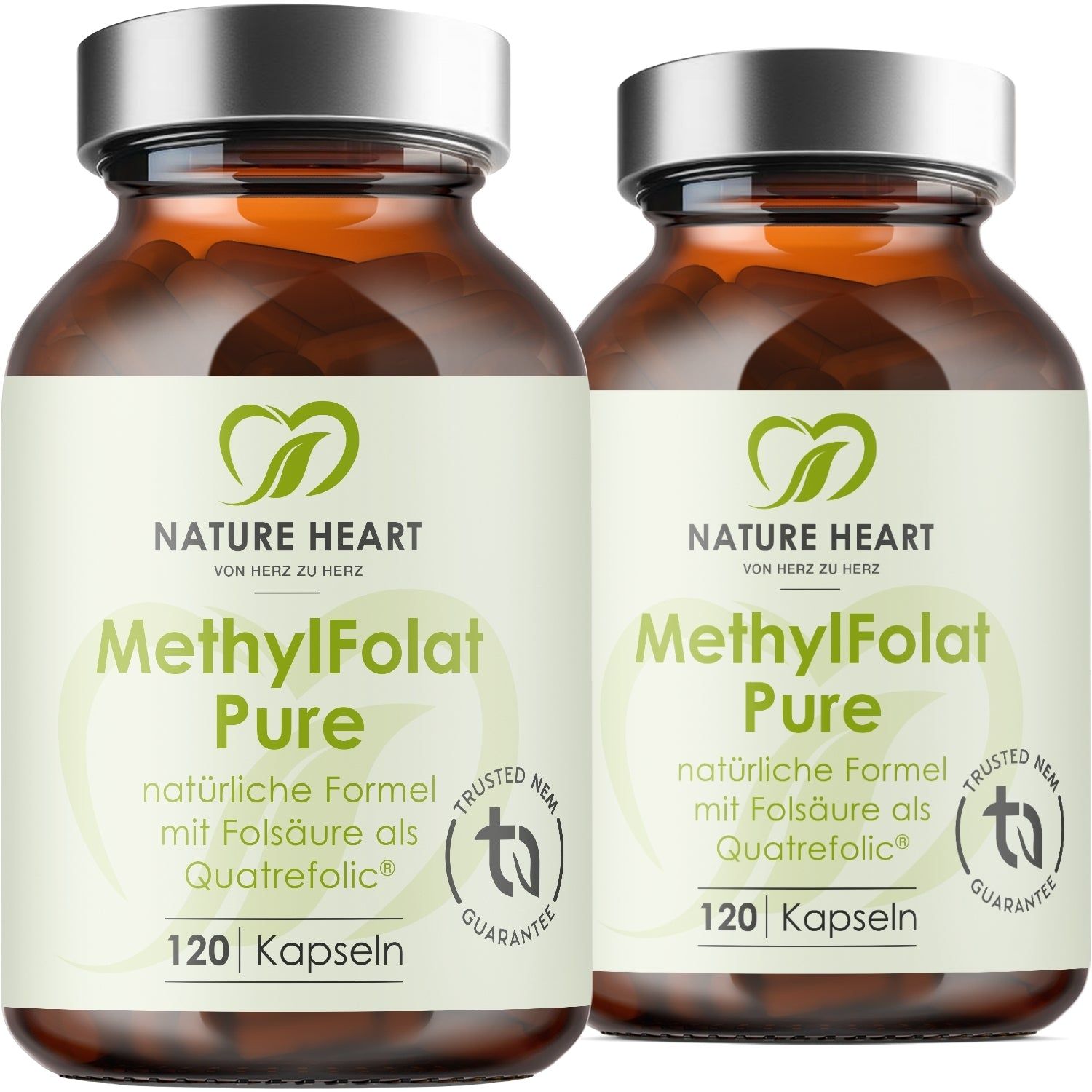 Nature Heart Methyl Folat Pure 2x120 St Kapseln