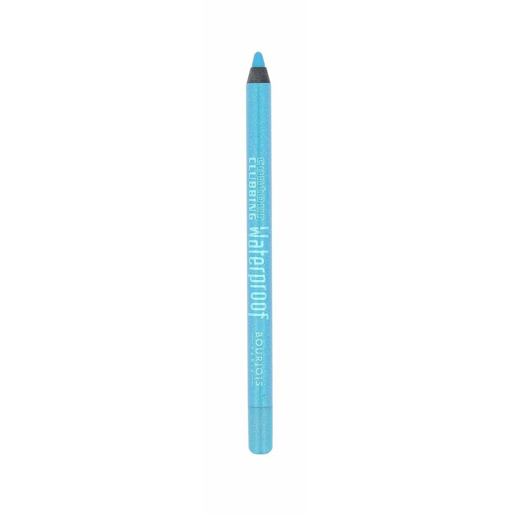 Blaues Bourjois Contour Clubbing Waterproof Eye Pencil. Aufschrift auf dem Stift.