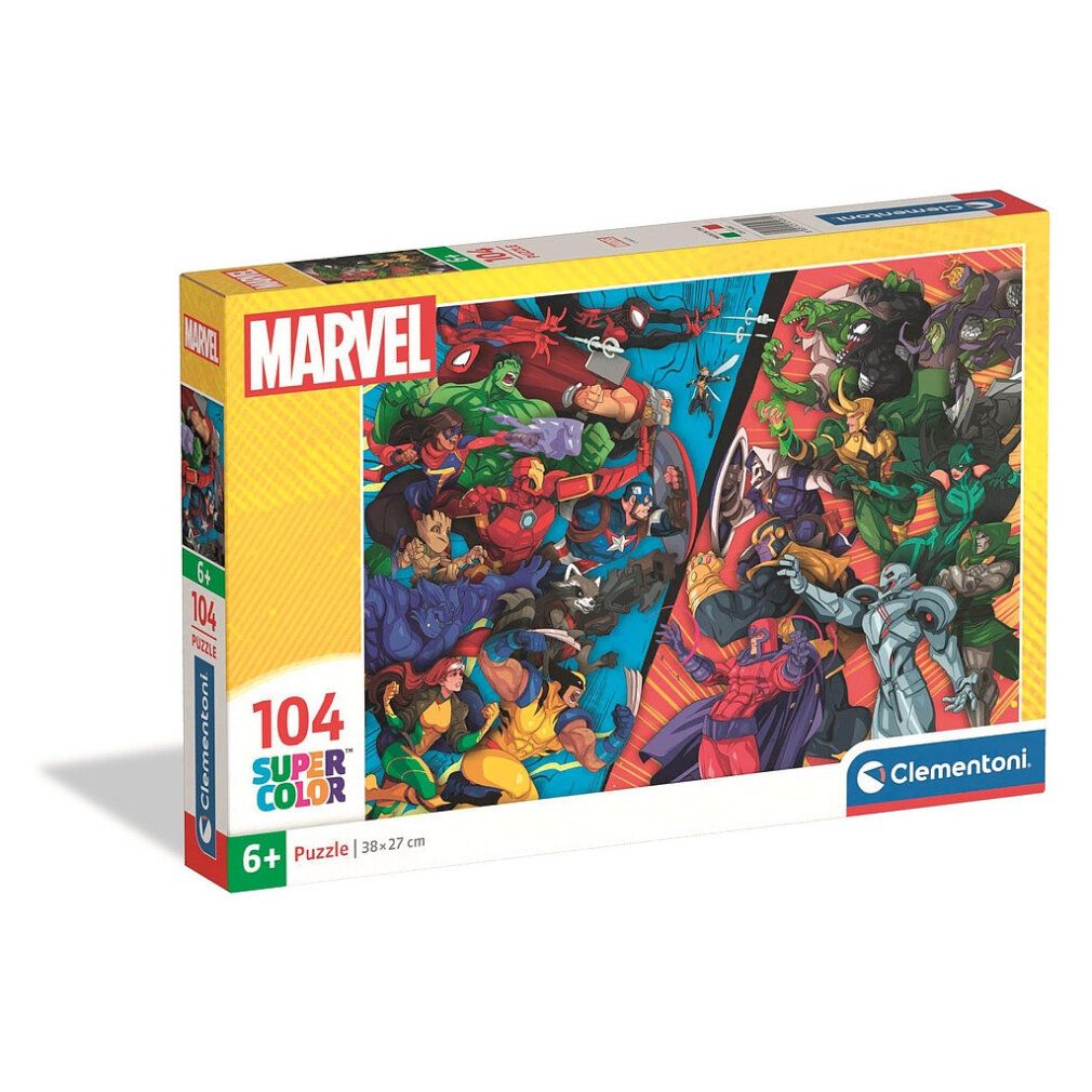 Avengers vs Villains Marvel 104-teiliges Puzzle Clementoni