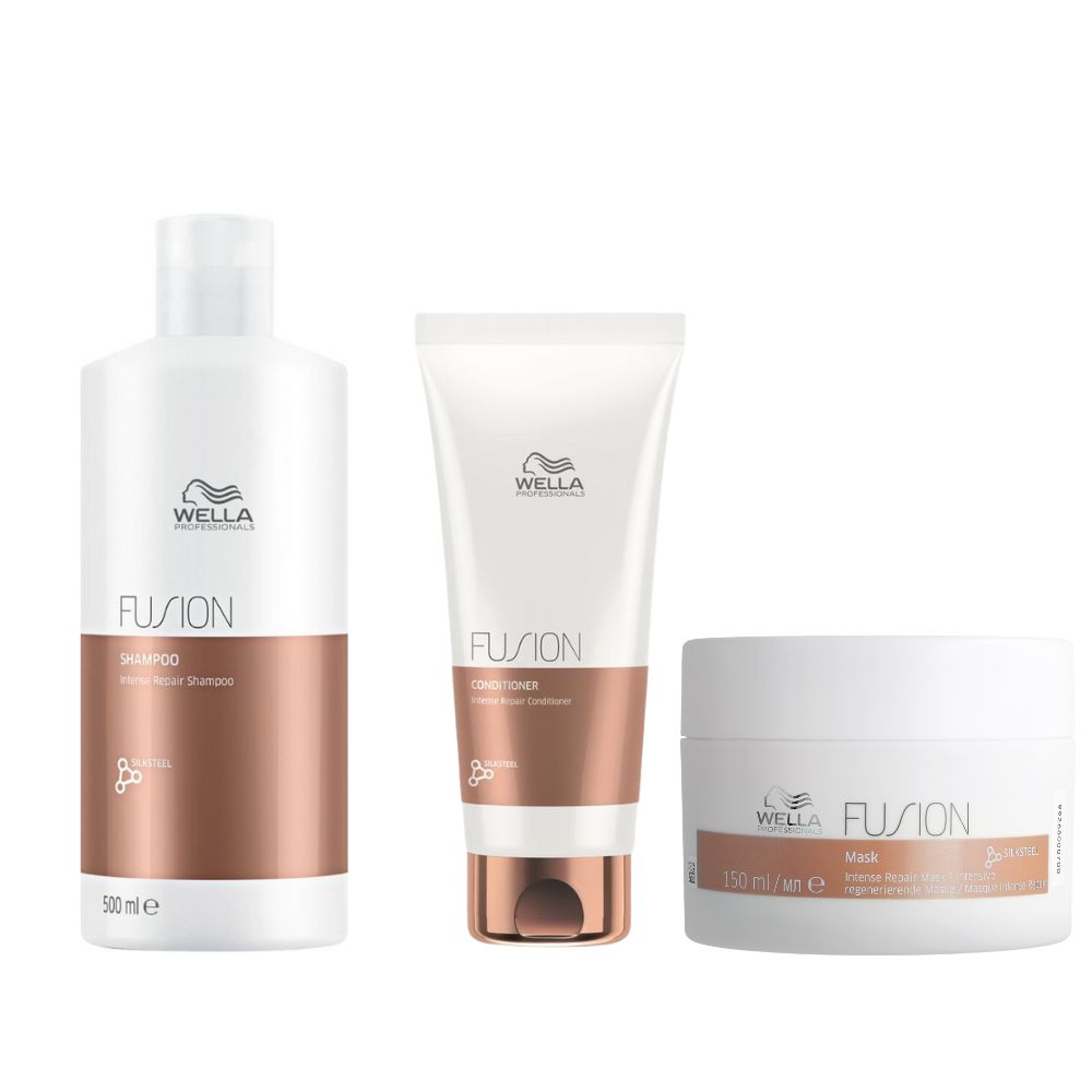 Wella Fusion Shampoo & Conditioner Mask Set 500 ml